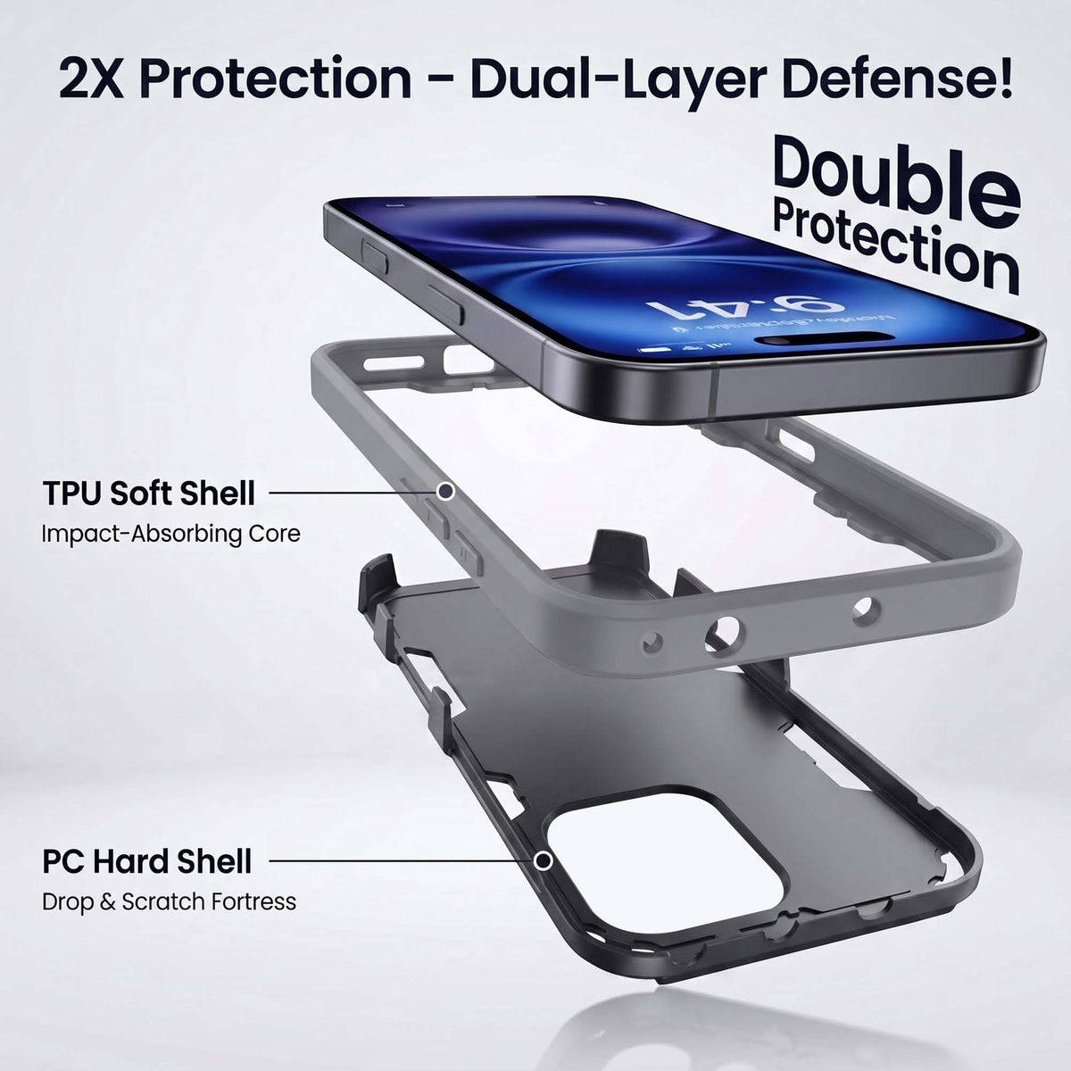 For Redmi Note 17 Pro Max 5G Back Cover Case (Slim Hybrid Armor | Shockproof Camera Protection | Rugged Dual Layer) (Copy)