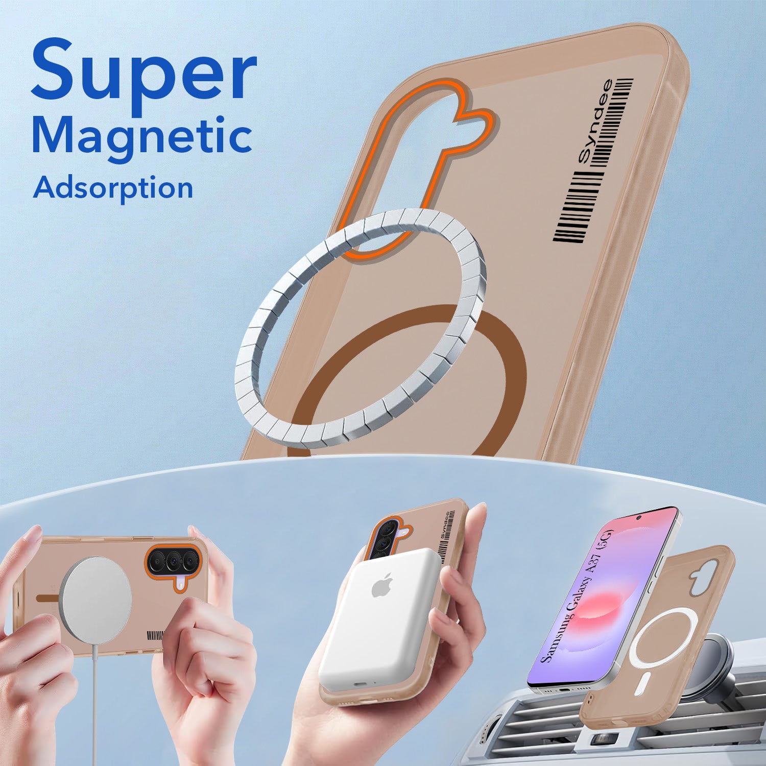 For Samsung Galaxy A37 5G Back Cover Case (Soft Touch | Camera Bump Protection | MagSafe Compatible | Matte Finish)
