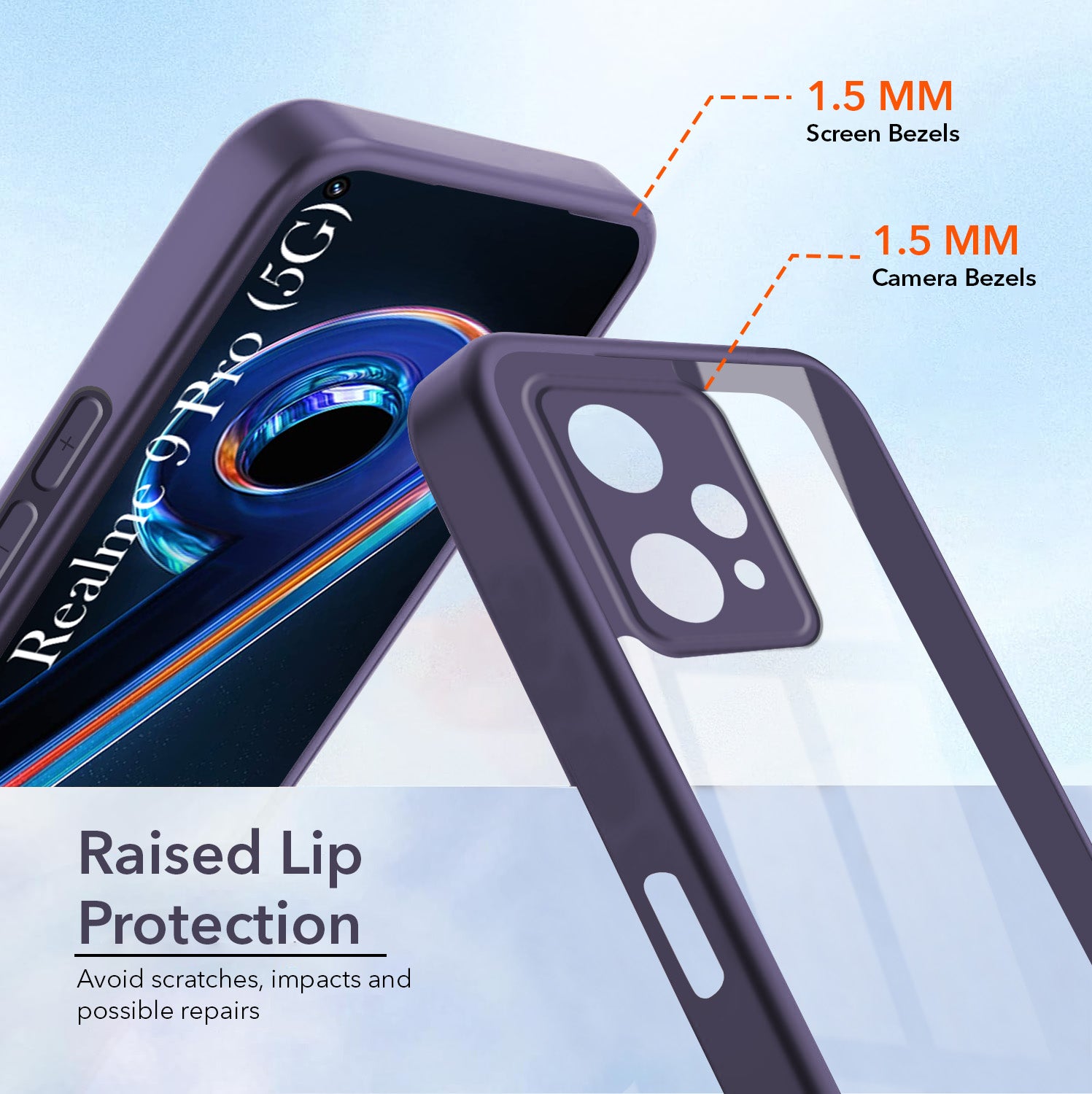 For Realme 9 Pro Back Cover Case Ultra-Hybrid (Lifetime Anti Yellow | Anti Scratch | Crystal Clear Shockproof)
