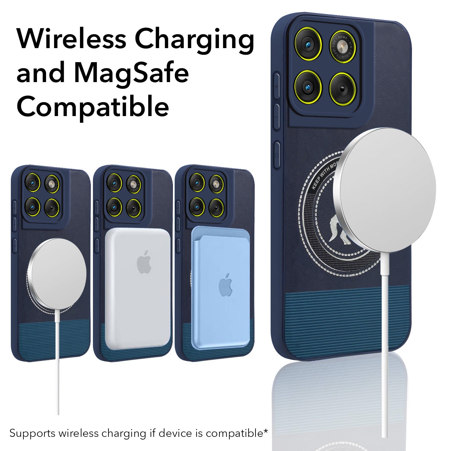 For Motorola Moto Edge 70 Back Cover Case PU Leather Finish (Professional Minimalist Texture | MagSafe Compatile | Camera Protection | Sleek Sober Formal)