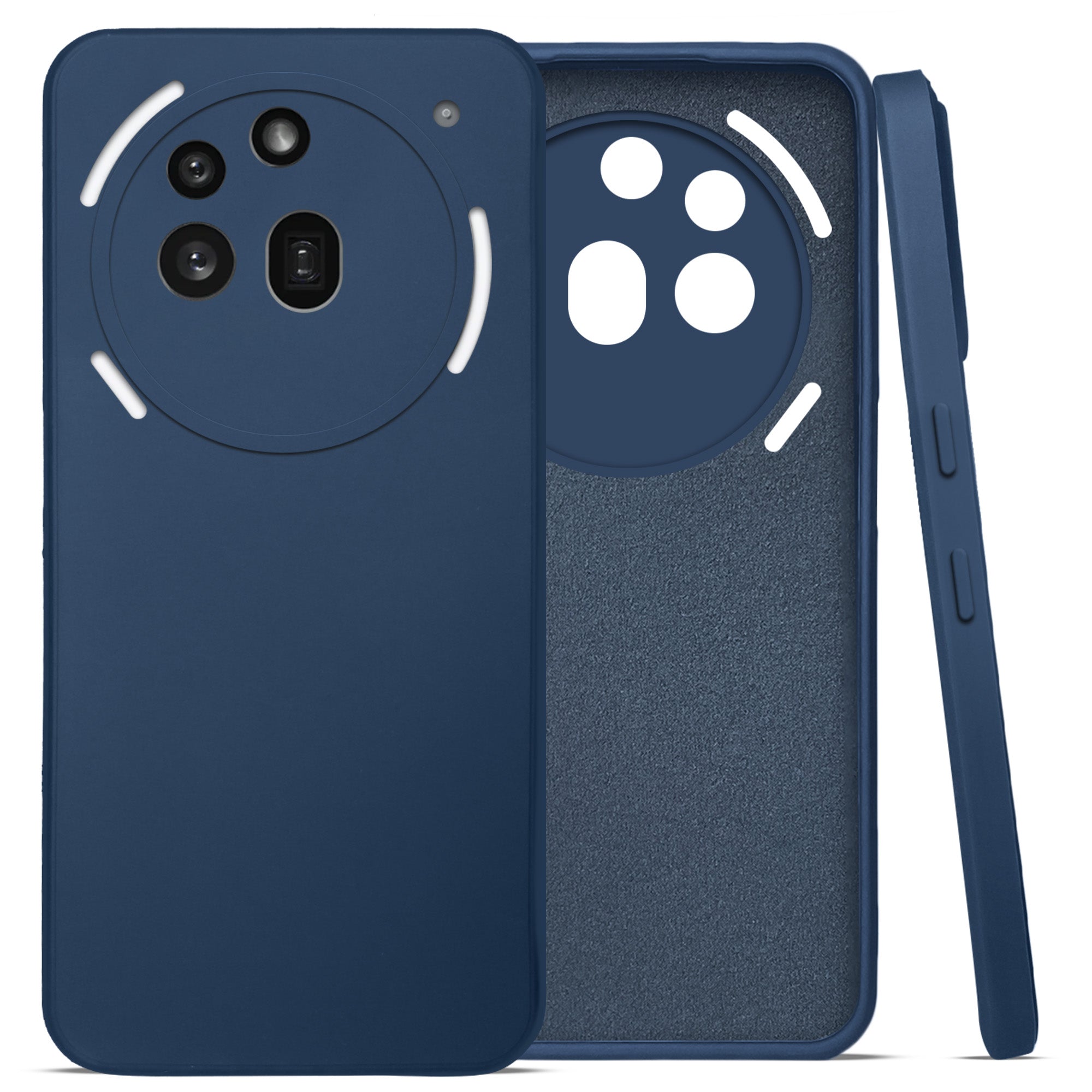 For Nothing Phone 3A Pro 5G Back Case Cover (Inside Fiber cloth with Matte Finish Silicone)
