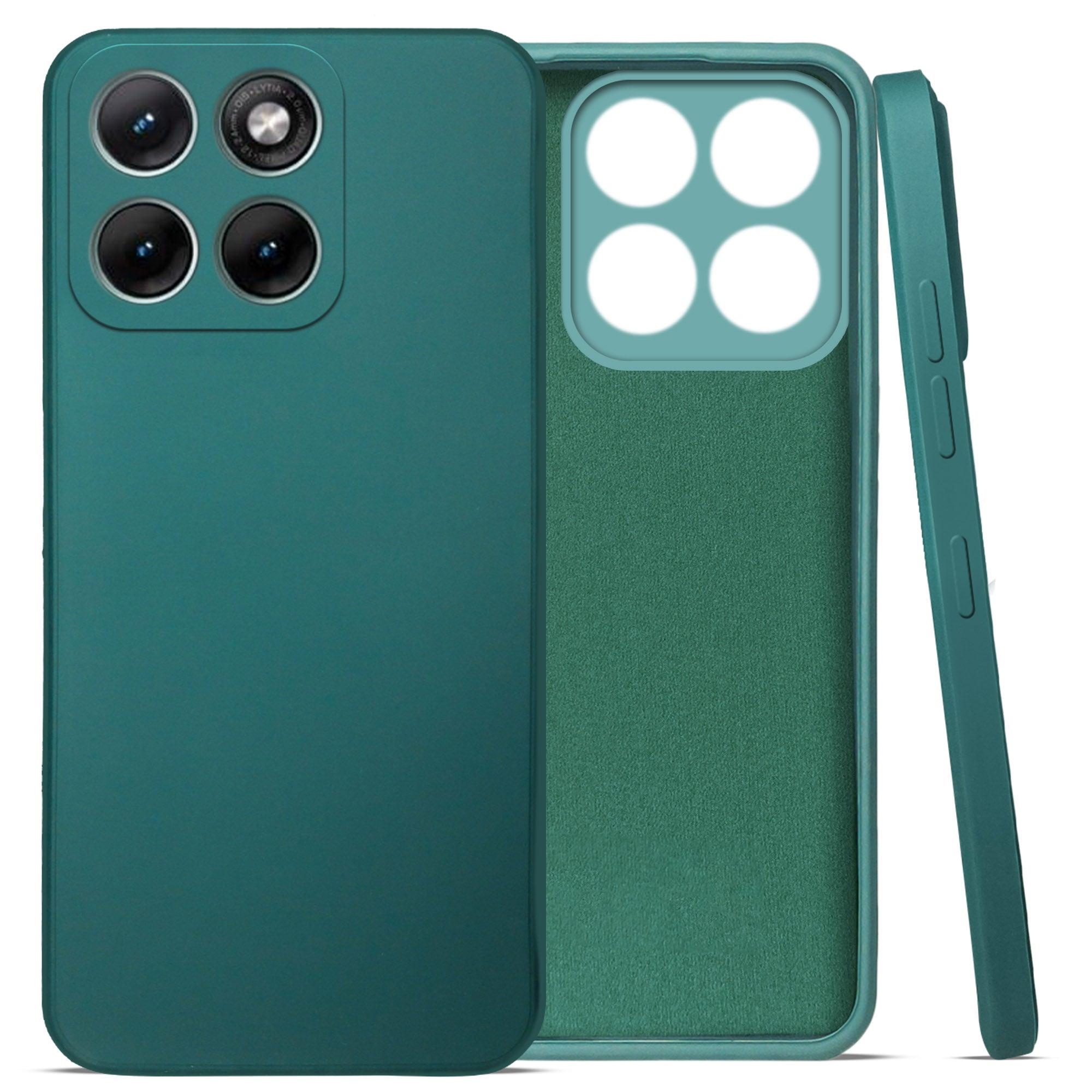 For Motorola Moto Edge 70 Fusion Back Cover Case (Matte Finish Silicone with Inside Fiber cloth)