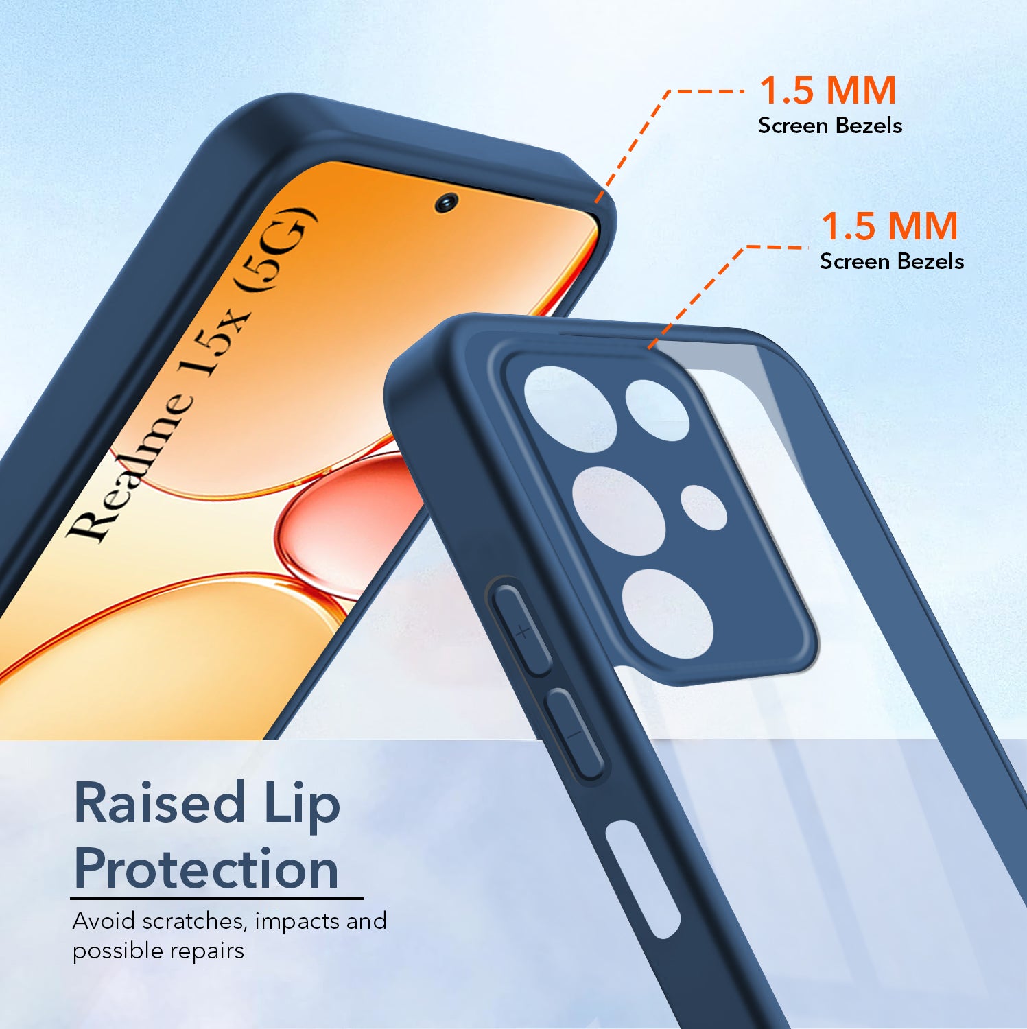 For Realme 15X Back Cover Case Ultra-Hybrid (Lifetime Anti Yellow | Anti Scratch | Crystal Clear Shockproof)
