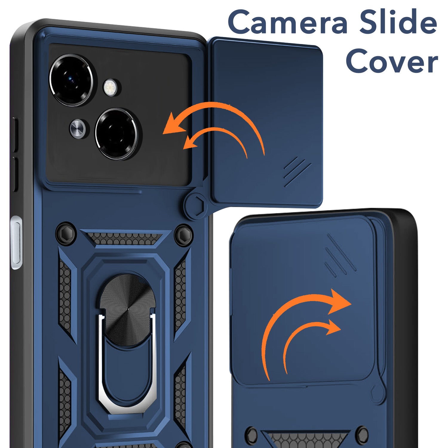 For Tecno Spark Go 1 Back Cover Case (Hybrid Dual Armor Polycarbonate)