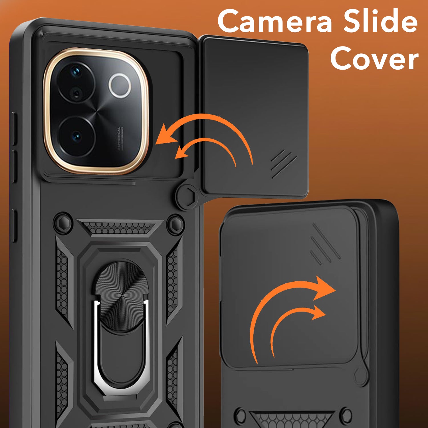 For vivo iQOO Z9s Pro Back Cover Case (Hybrid Dual Armor Polycarbonate)