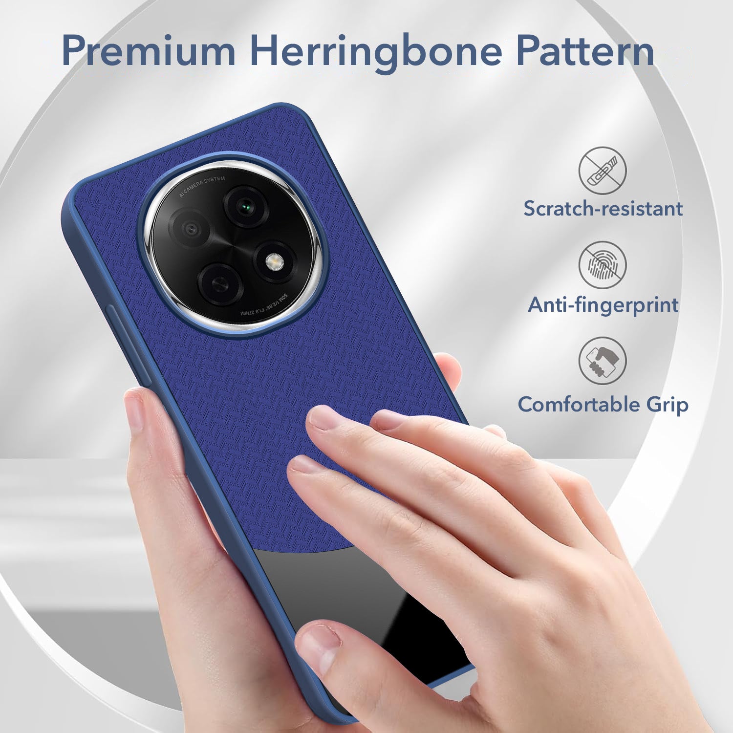For Oppo F29 Pro Back Cover Case (Elegant PU Leather Finish | Premium Minimalist Professional | Camera Protection Bump)