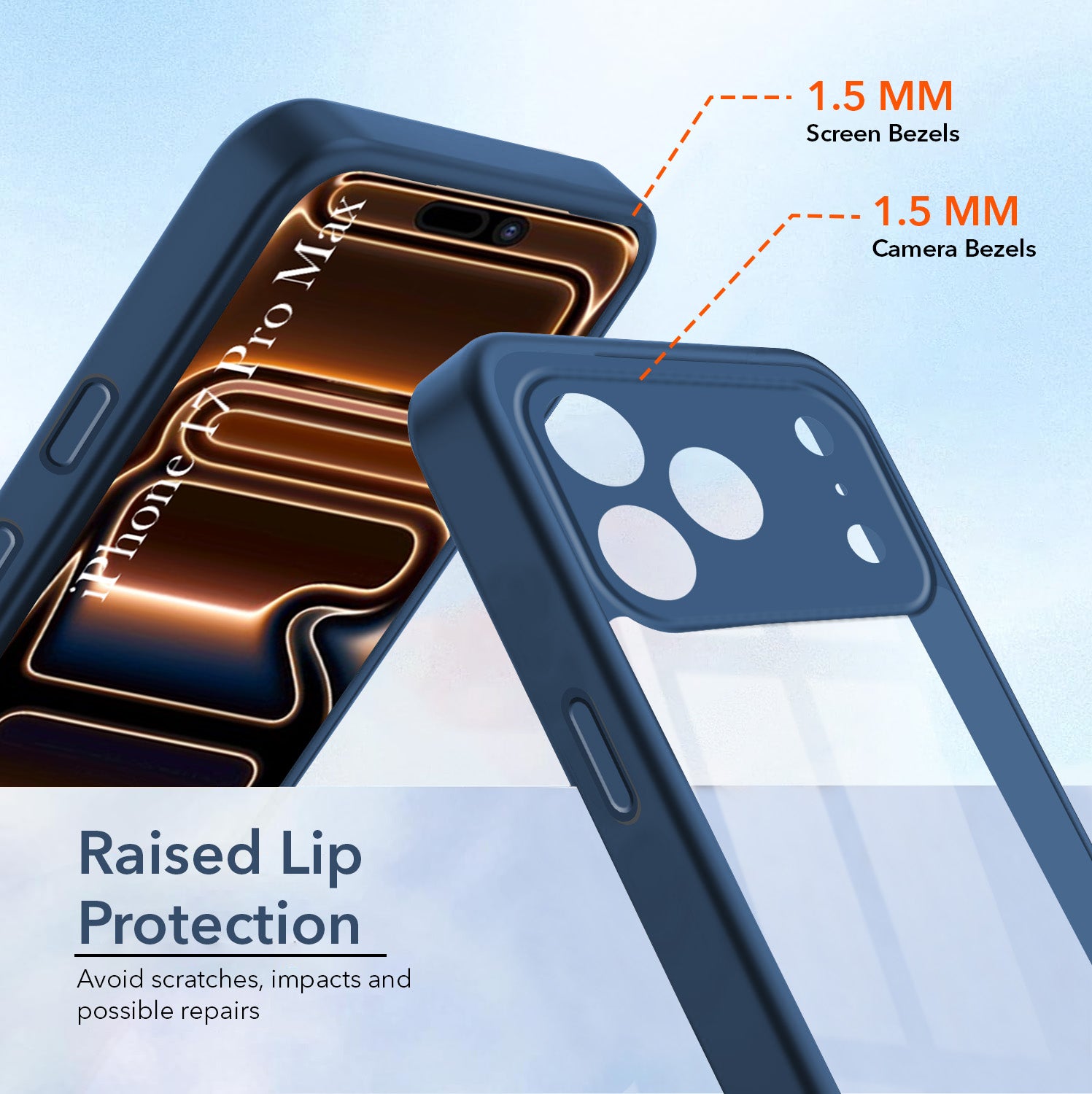 For Apple iPhone 17 Pro Max Back Cover Case Ultra-Hybrid (Lifetime Anti Yellow | Anti Scratch | Crystal Clear Shockproof)
