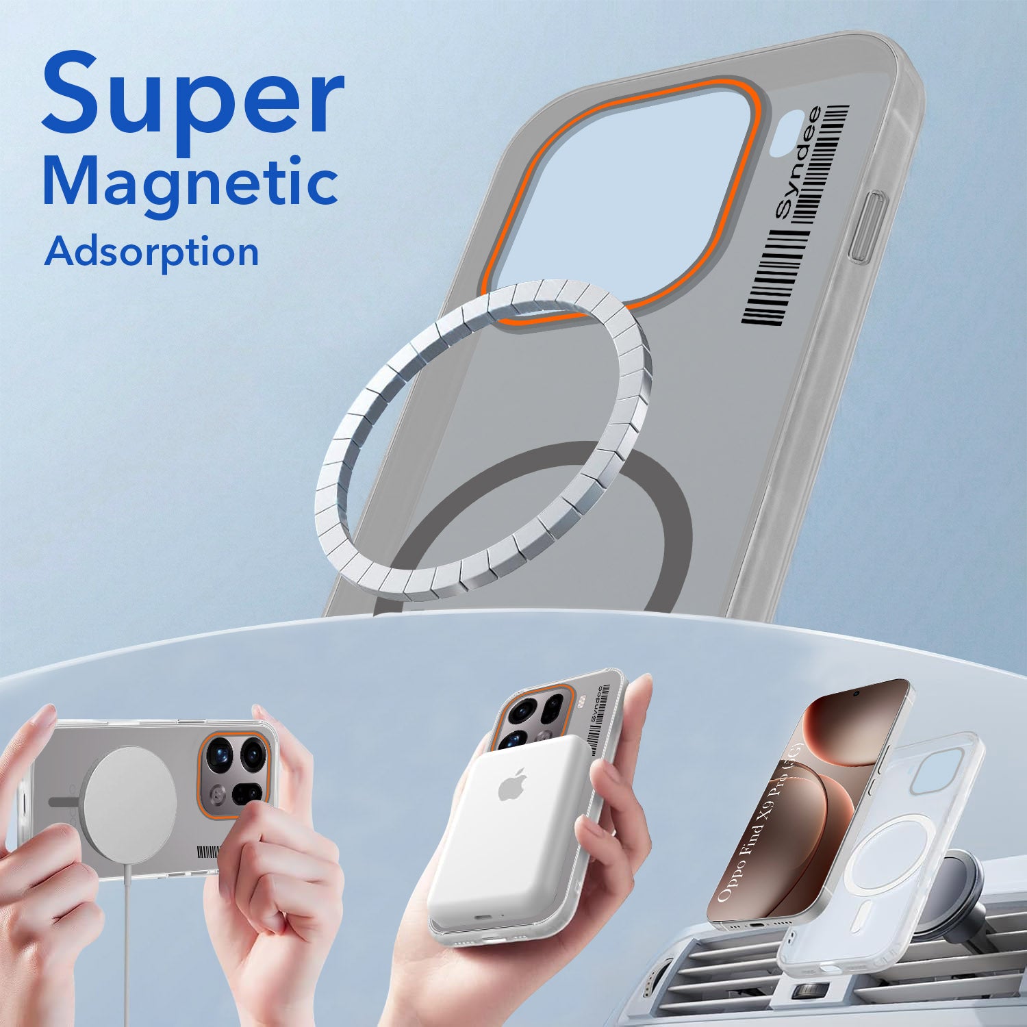 For Oppo Find X9 Pro Back Cover Case (Soft Touch | Camera Bump Protection | MagSafe Compatible | Matte Finish)