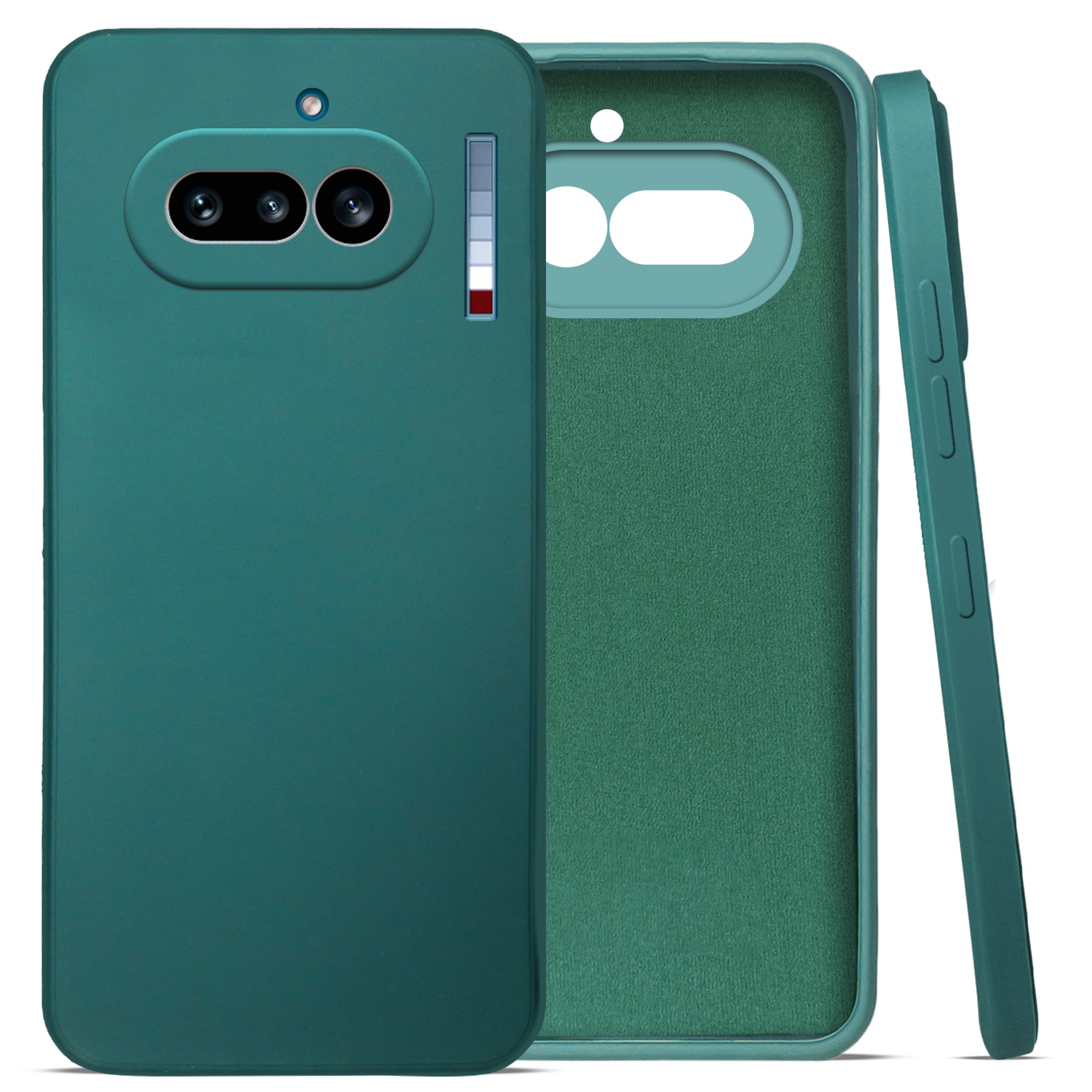 For Nothing Phone 4A 5G Back Cover Case (Matte Finish Silicone with Inside Fiber cloth)