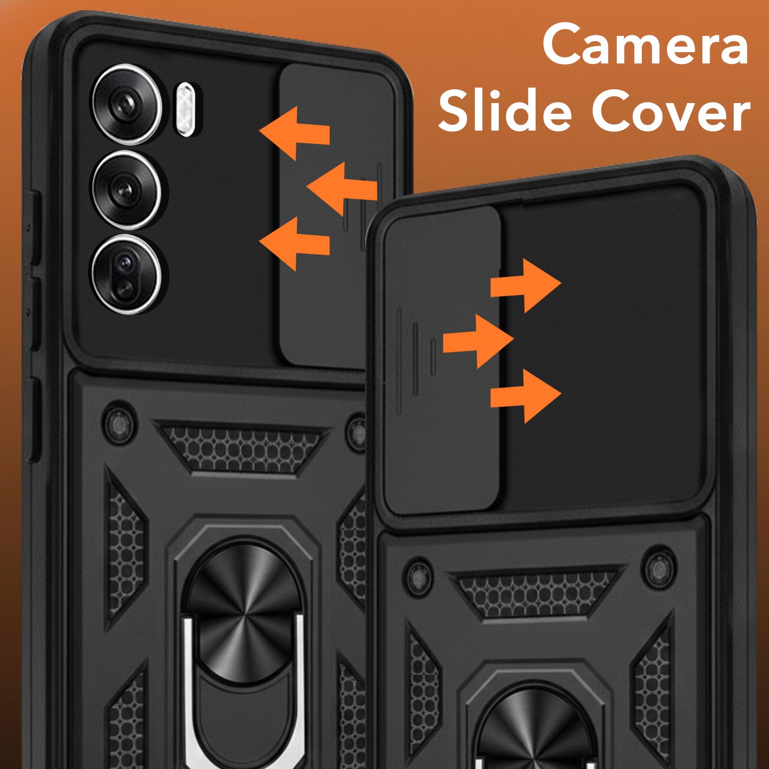 For Oppo Reno12 5G | Oppo Reno 12 5G Back Cover Case (Hybrid Dual Armor Polycarbonate)