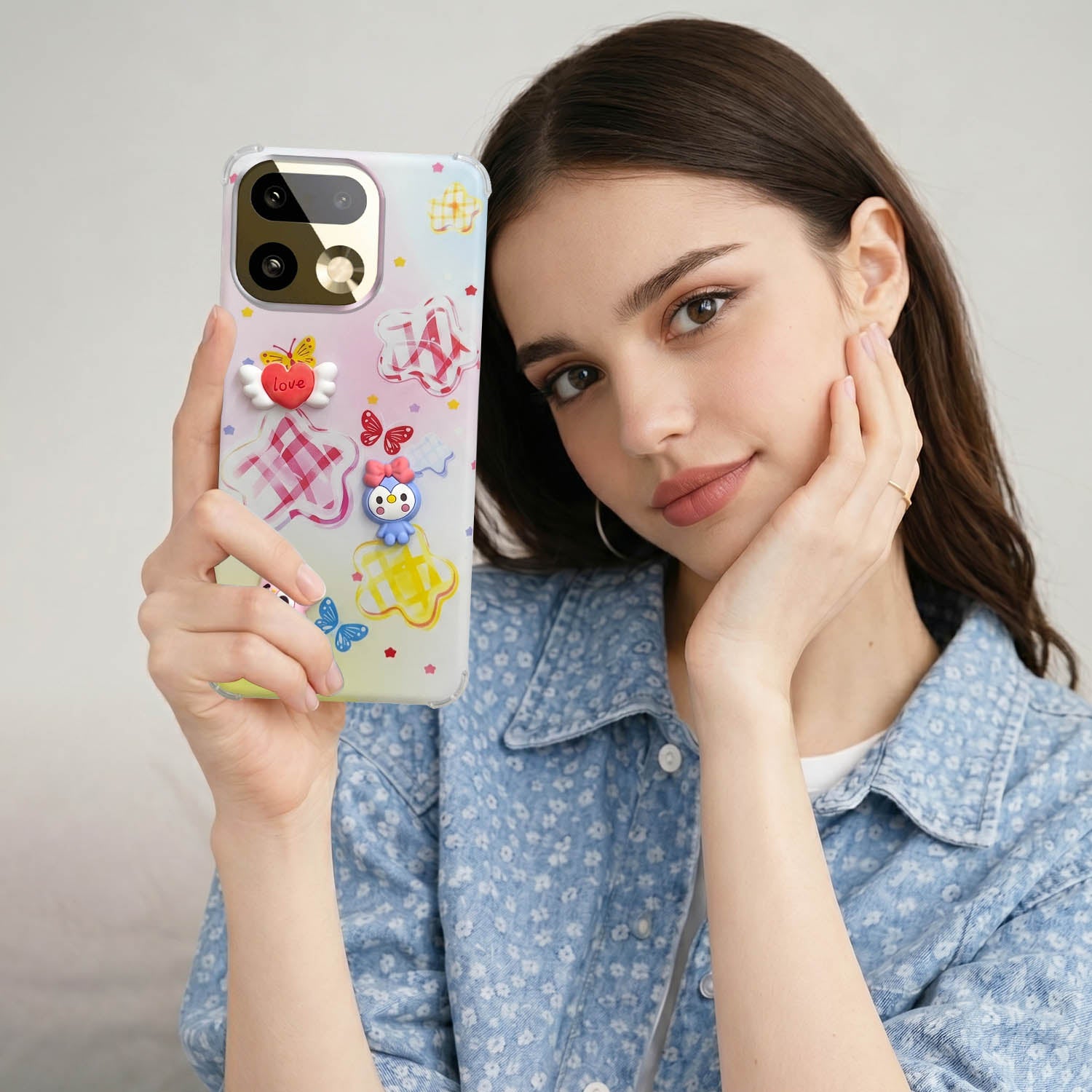 For Realme 16 Pro Plus 5G Back Cover Case (3D Cute Cartoons | Hard Back Side Soft | Matte Premium Finish | HD Printing)