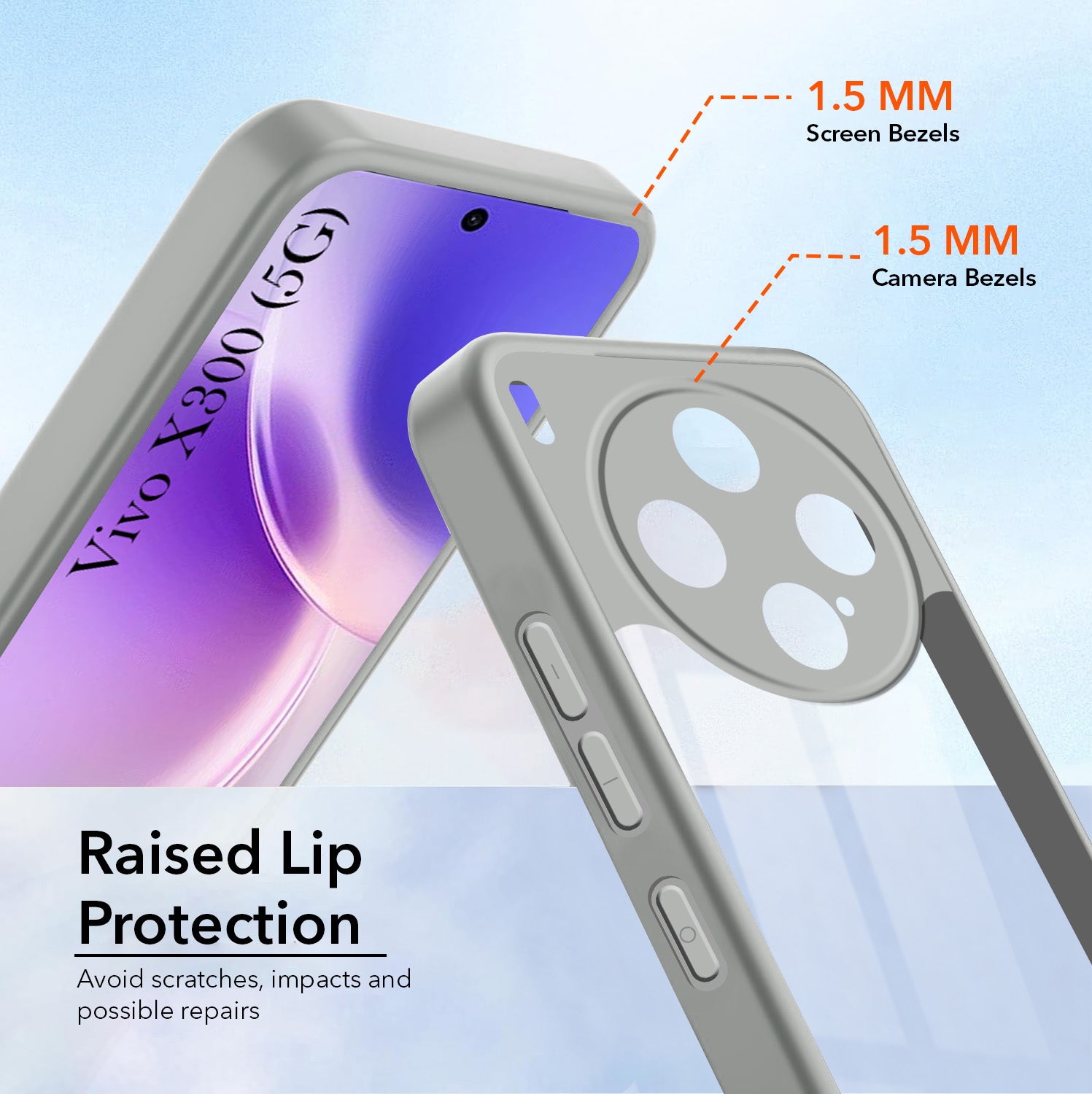 For Vivo X300 5G Back Cover Case Ultra-Hybrid (Lifetime Anti Yellow | Anti Scratch | Crystal Clear Shockproof)