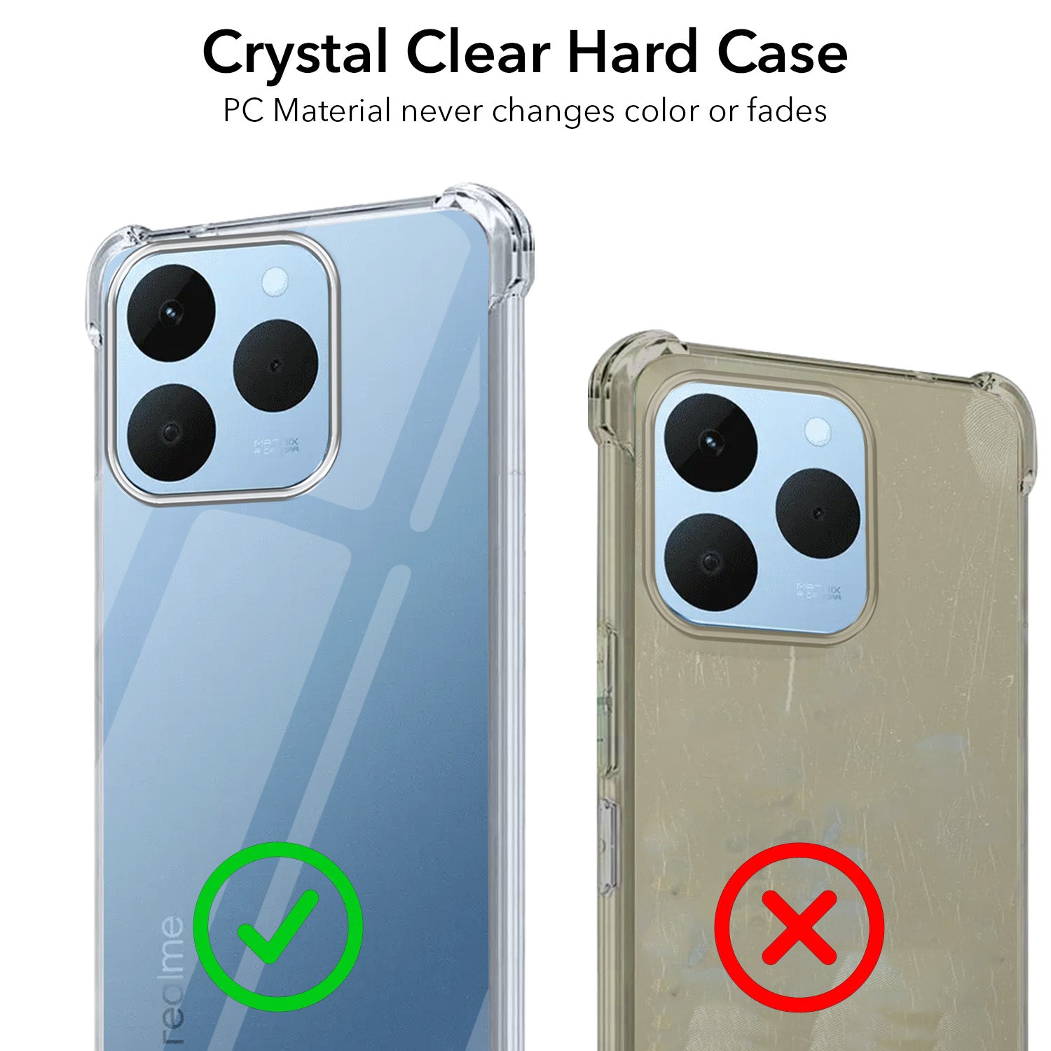 For Realme 15T | Realme Narzo 90 Back Cover (Drop & Camera Protection | Hard Polycarbonate)