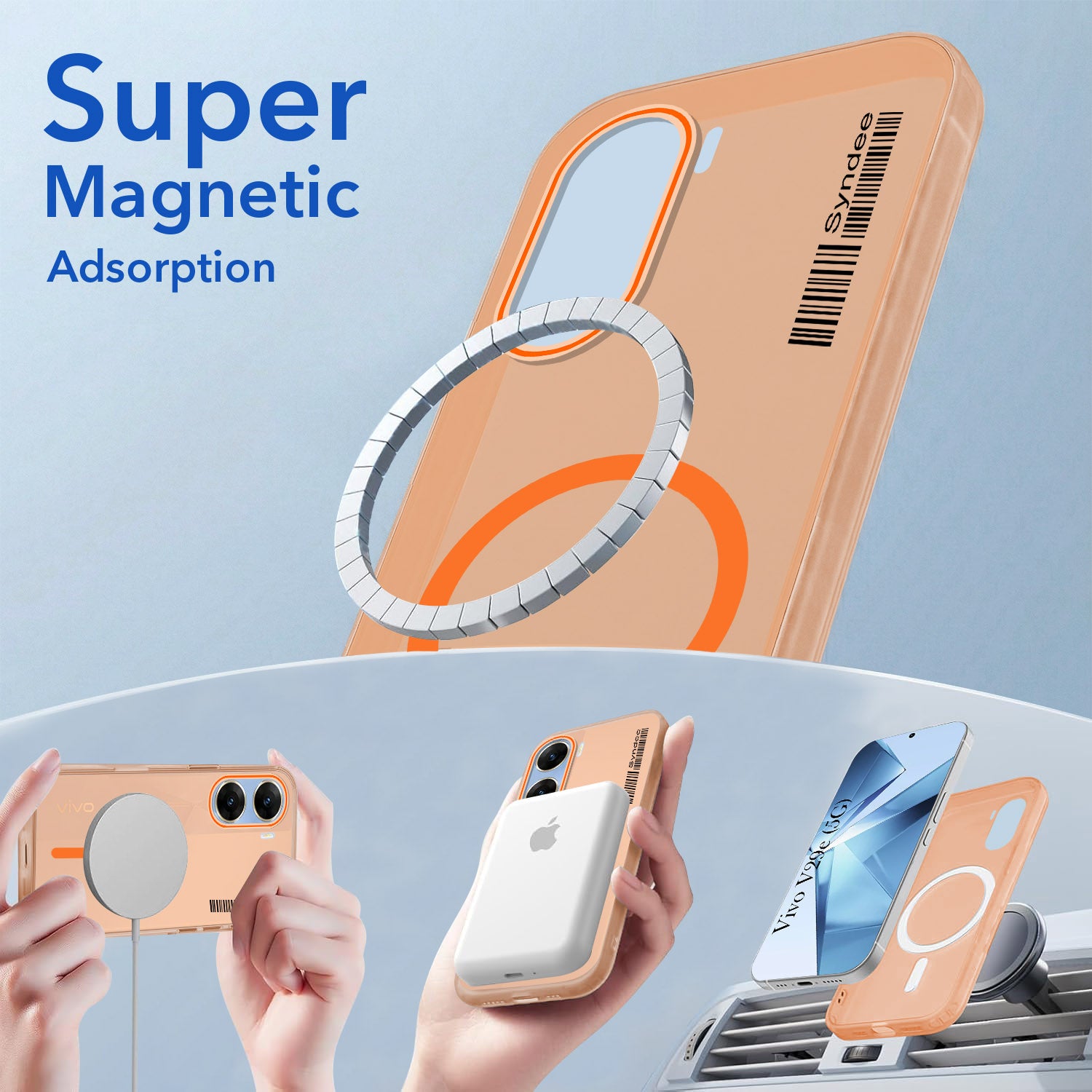 For Vivo V29e 5G Back Cover Case (Soft Touch | Camera Bump Protection | MagSafe Compatible | Matte Finish)
