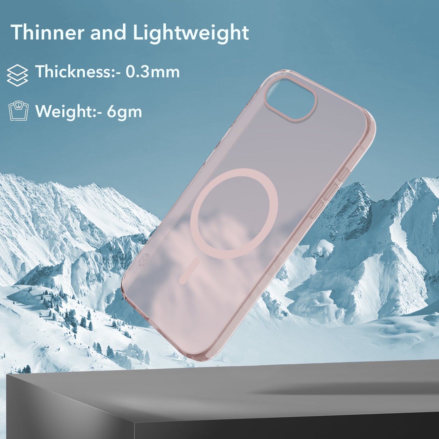 For iPhone 16e | iPhone 17e Back Cover Case (Frosted Matte Feel | MagSafe Compatible Wireless Charging | Polycarbonate Material)