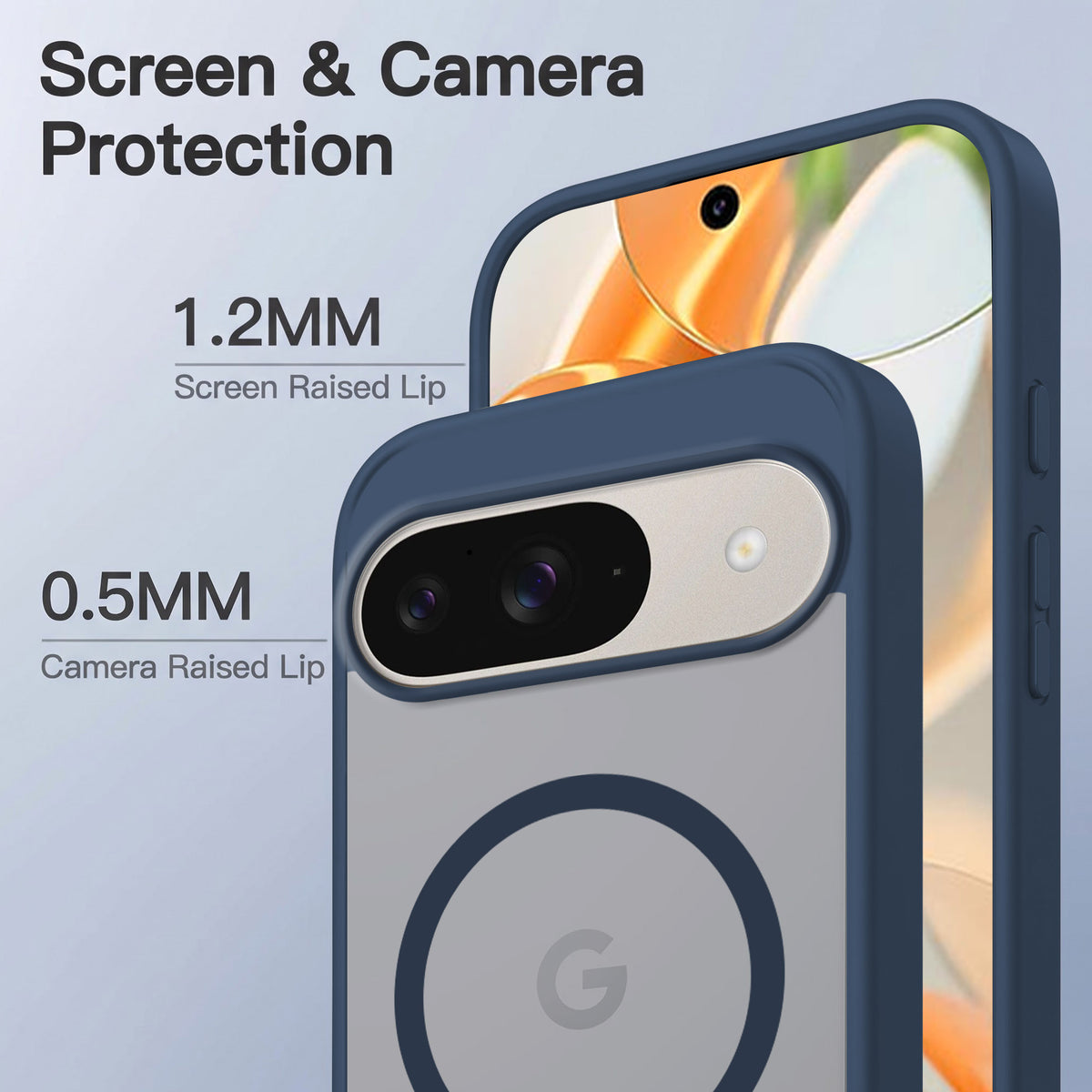 For Google Pixel 9 Matte Finish Back Case Cover (MagSafe Compatible | Translucent Soft Touch | Slim and Unbreakable)