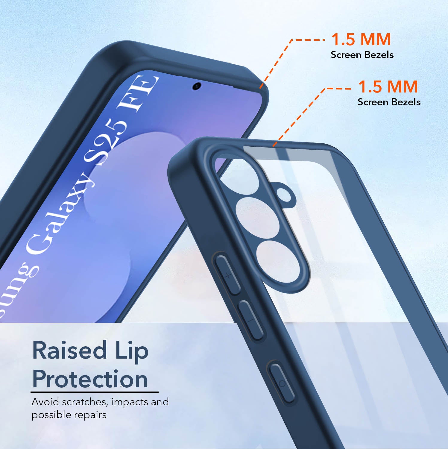 For Samsung Galaxy S25 FE Back Cover Case (Lifetime Anti Yellow | Anti Scratch | Crystal Clear Shockproof)
