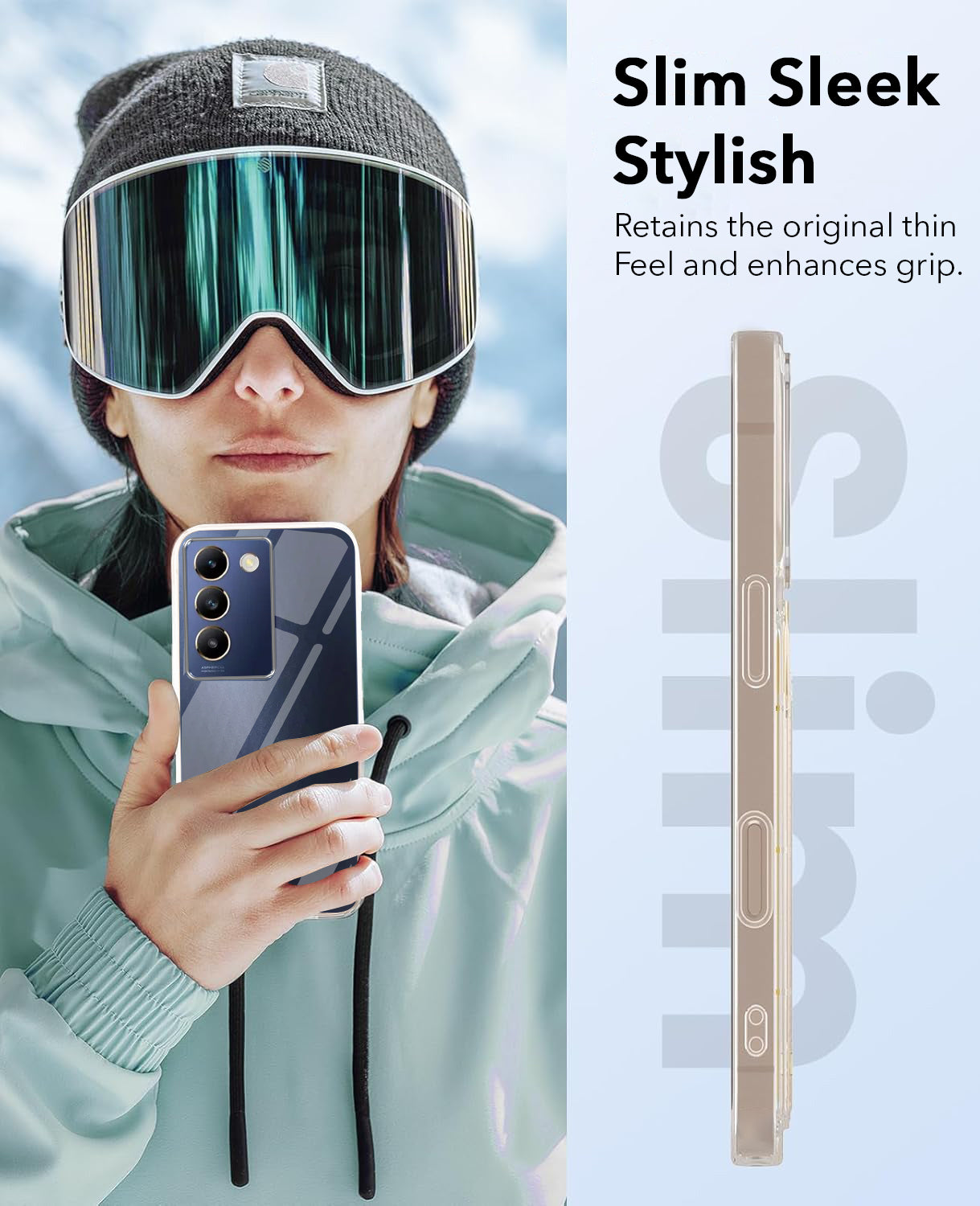 For Vivo T3 5G Back Cover Case (Hard Anti Yellow Clear Case | Drop & Camera Protection | Shockproof Polycarbonate)