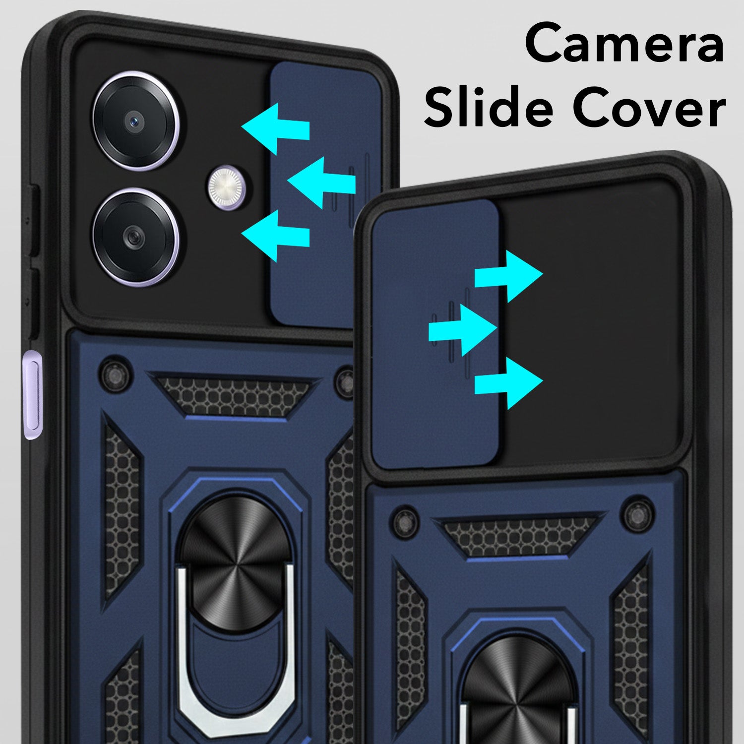 For Oppo A3X 5G | Oppo A3 5G Back Cover Case (Hybrid Dual Armor Polycarbonate)