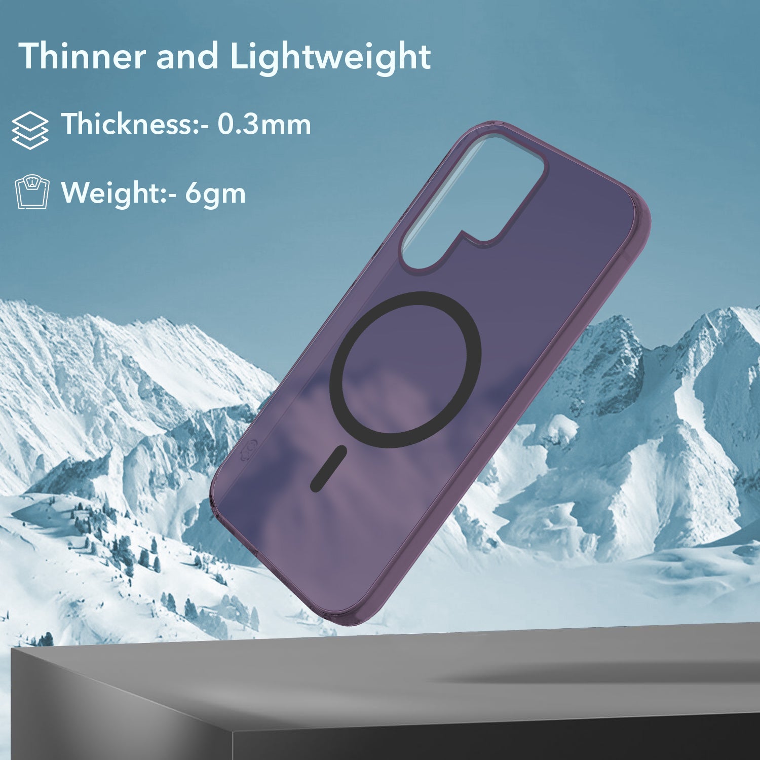 For Samsung Galaxy S23 Ultra Back Cover Case (Frosted Matte Feel | MagSafe Compatible Wireless Charging | Polycarbonate Material)