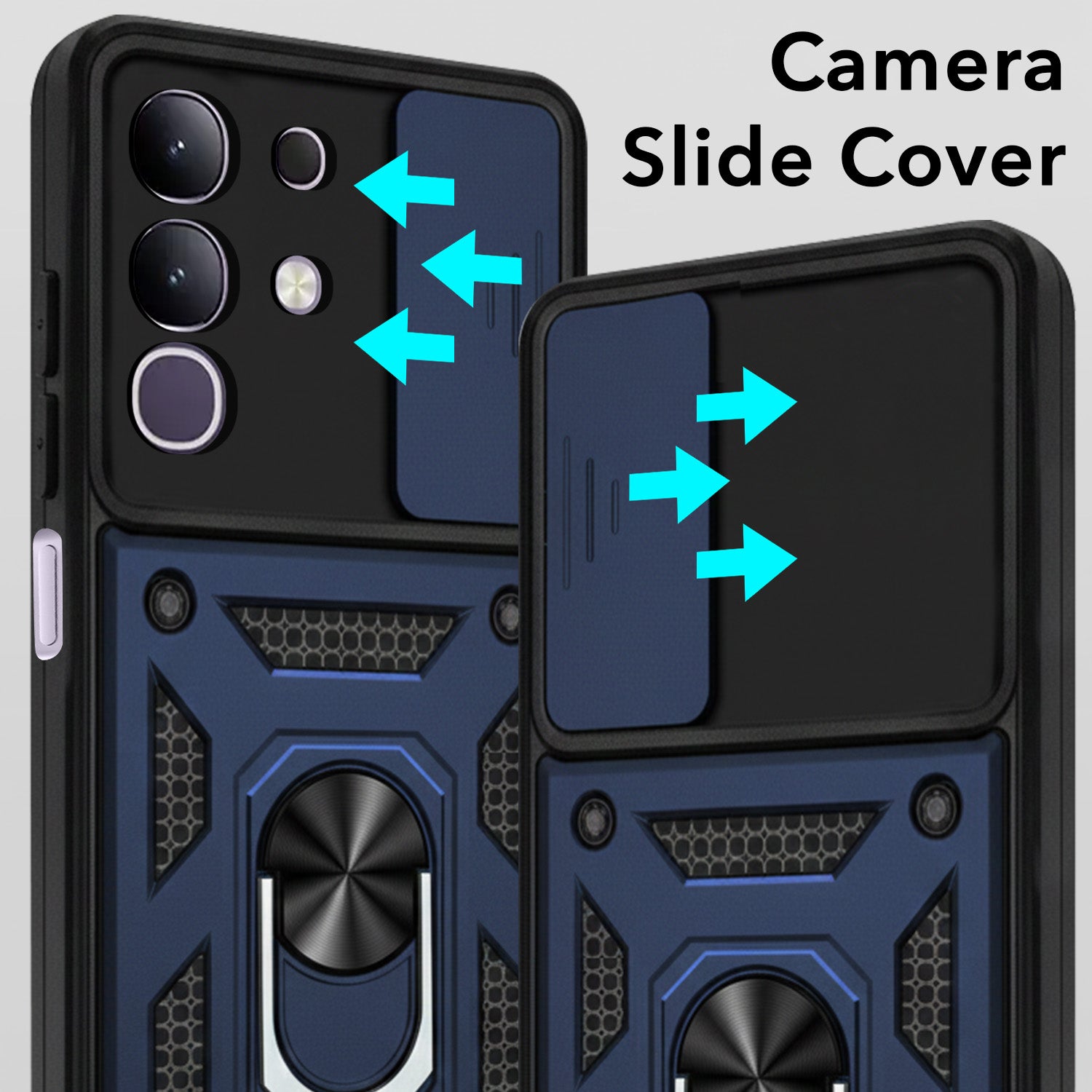 For Vivo T4x | Vivo Y31 Pro Back Cover Case (Hybrid Dual Armor Polycarbonate)