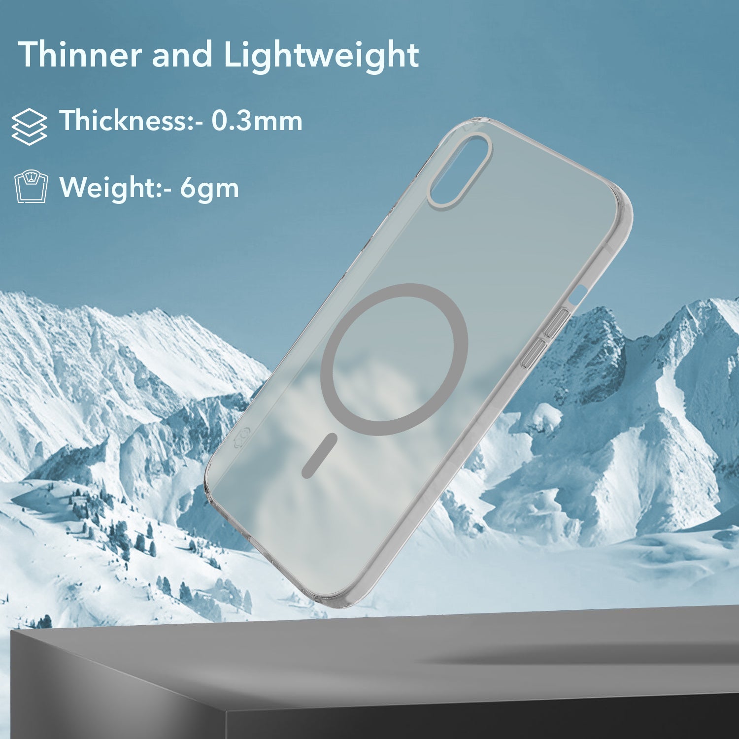 For Apple iPhone Xs Back Cover Case (Frosted Matte Feel | MagSafe Compatible Wireless Charging | Polycarbonate Material)