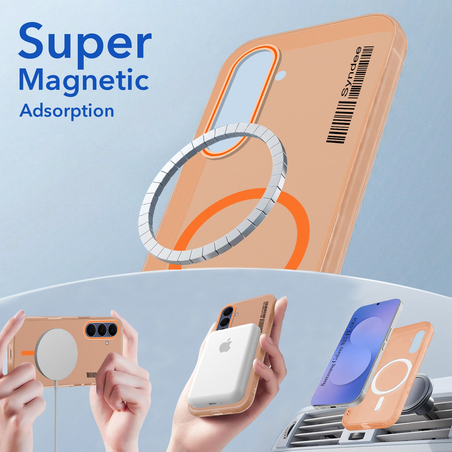 For Samsung Galaxy S25 FE Back Cover Case (Soft Touch | Camera Bump Protection | MagSafe Compatible | Matte Finish)
