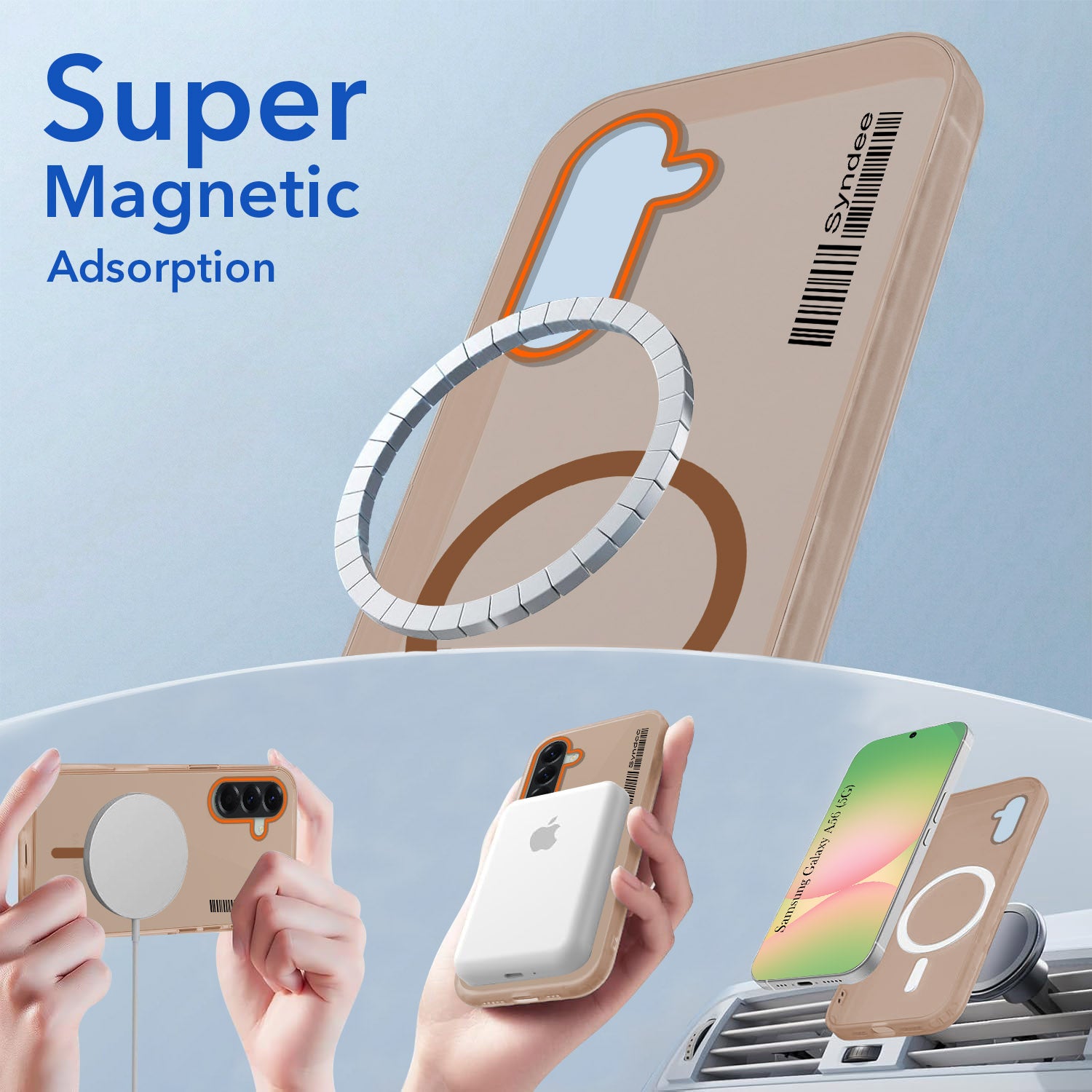 For Samsung Galaxy A56 Back Cover Case (Soft Touch | Camera Bump Protection | MagSafe Compatible | Matte Finish)