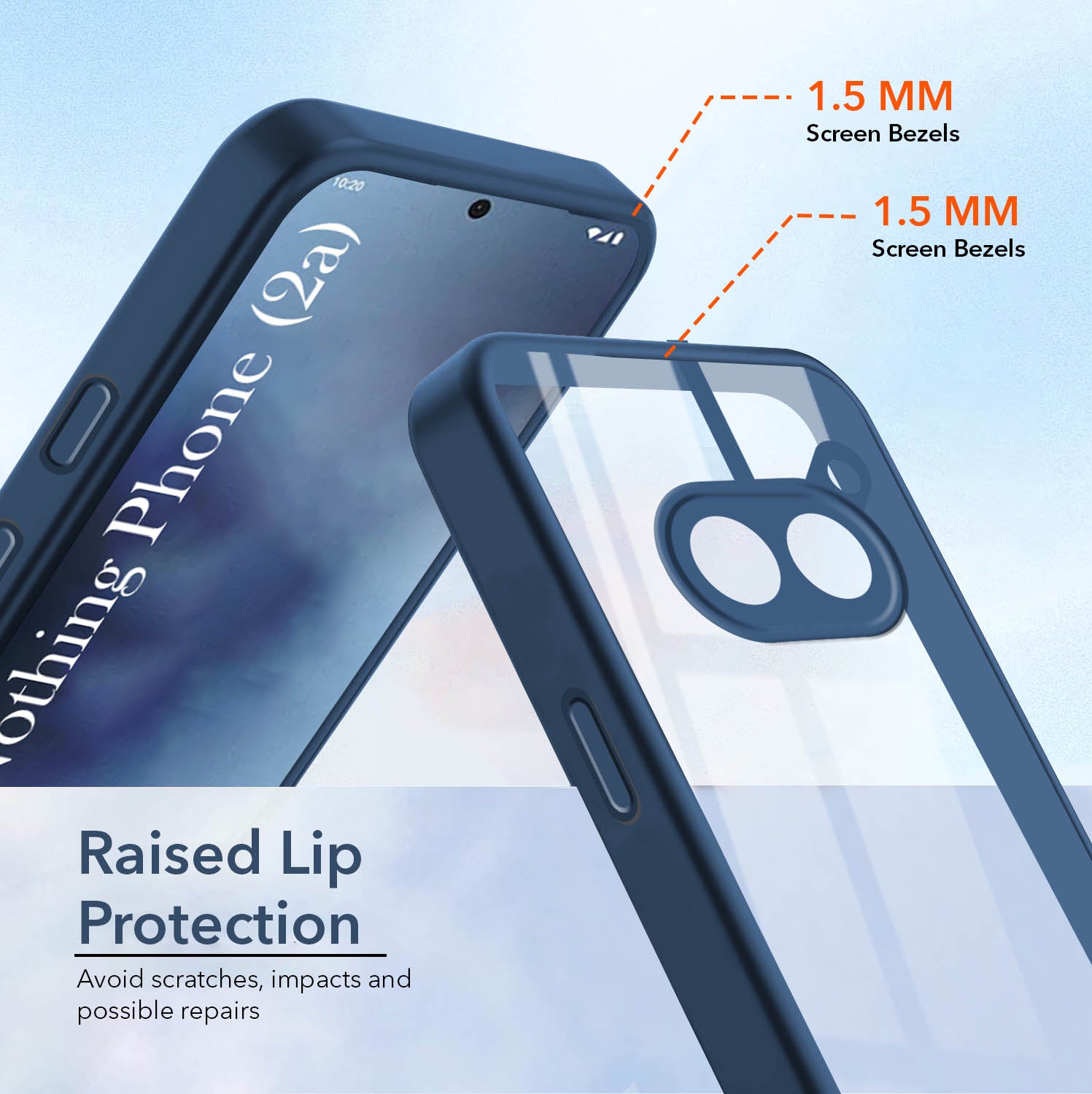 For Nothing Phone 2A 5G Back Cover Case (Lifetime Anti Yellow | Anti Scratch | Crystal Clear Shockproof)