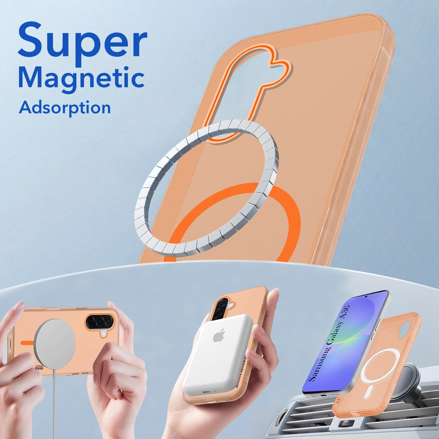 For Samsung Galaxy A36 5G Back Cover Case (Soft Touch | Camera Bump Protection | MagSafe Compatible | Matte Finish)