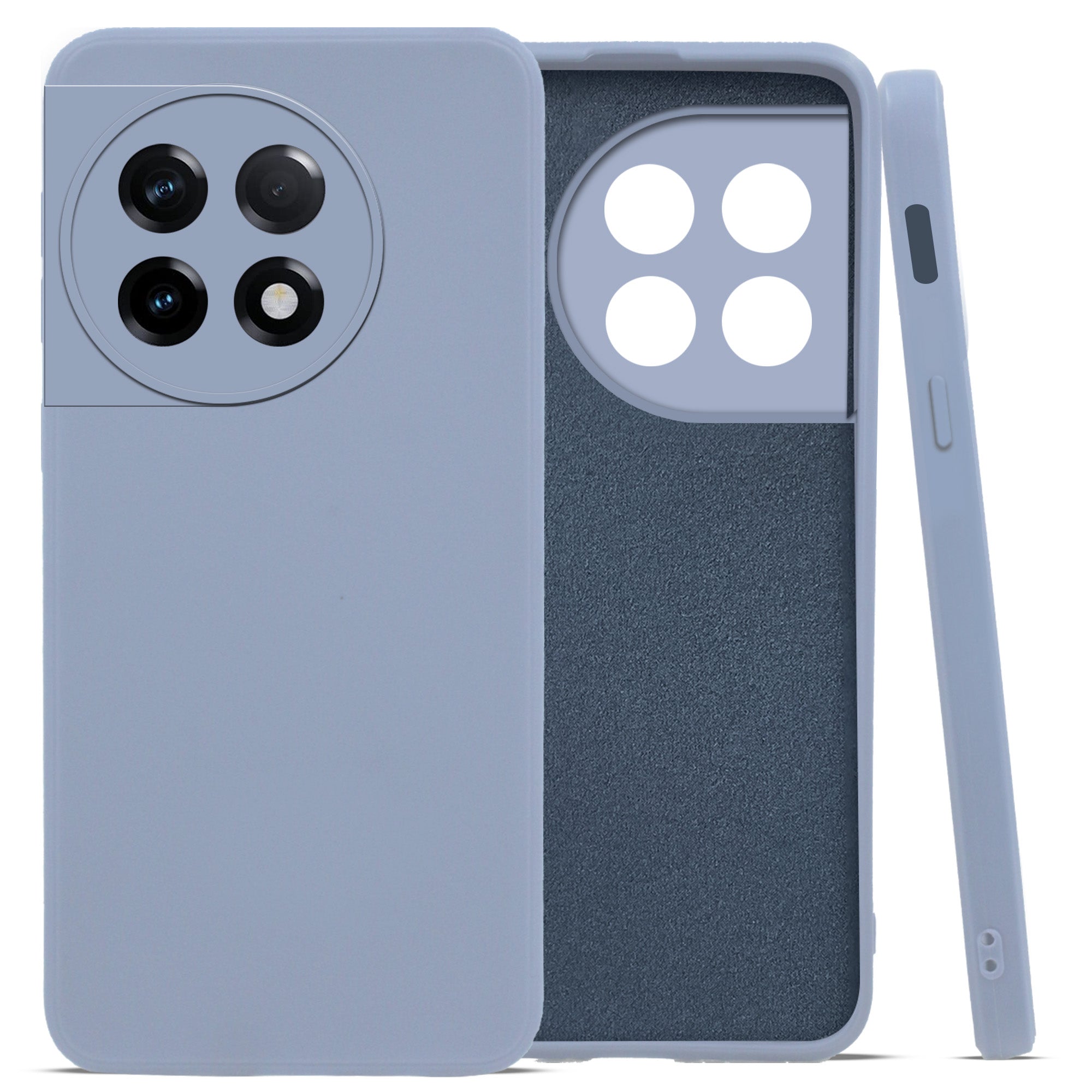 For OnePlus 11R Back Cover Case (Inside Fiber Cloth | Smooth Matte Finish | Elegant Professional Look)