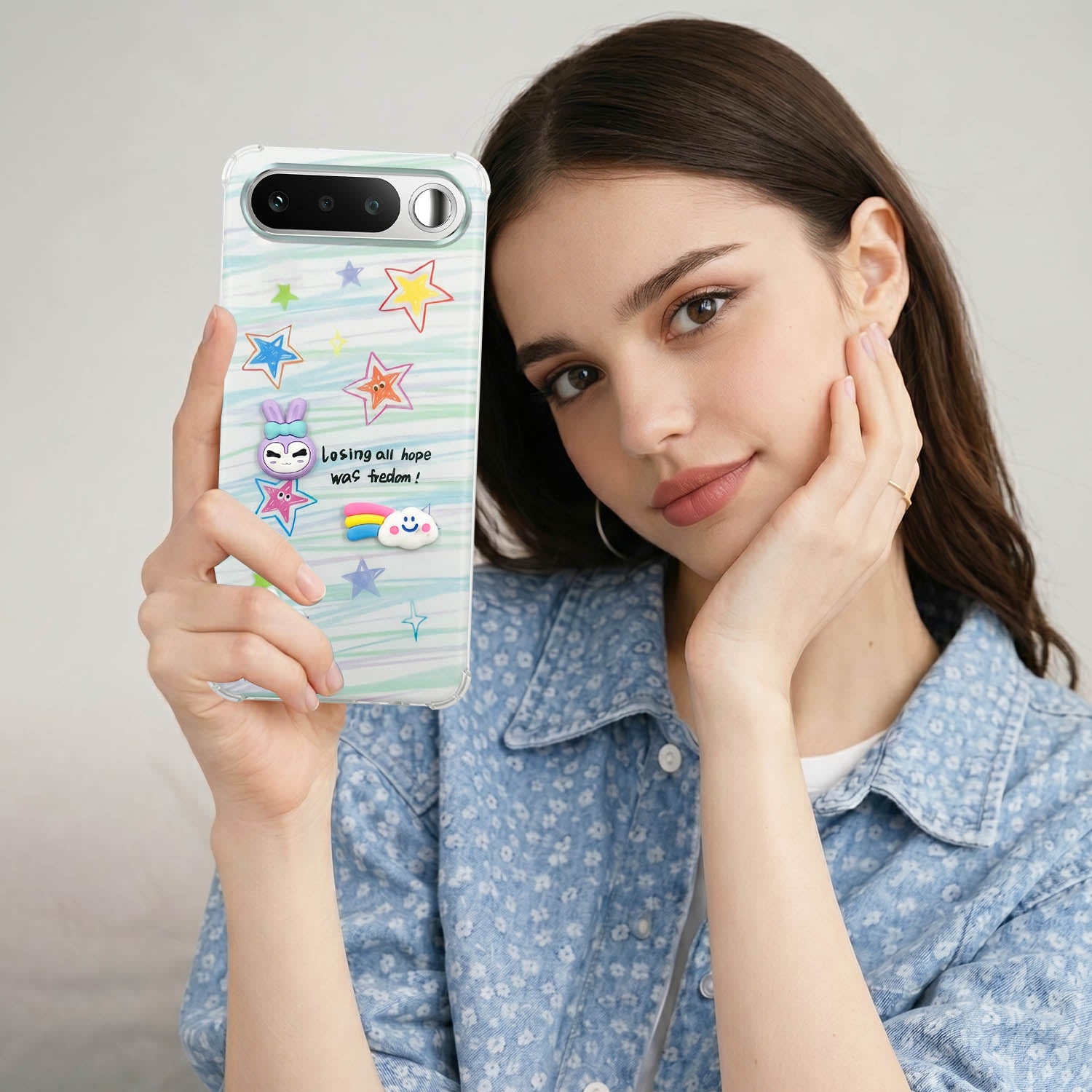 For Realme 16 Back Cover Case (3D Cute Cartoons | Hard Back Side Soft | Matte Premium Finish | HD Printing)