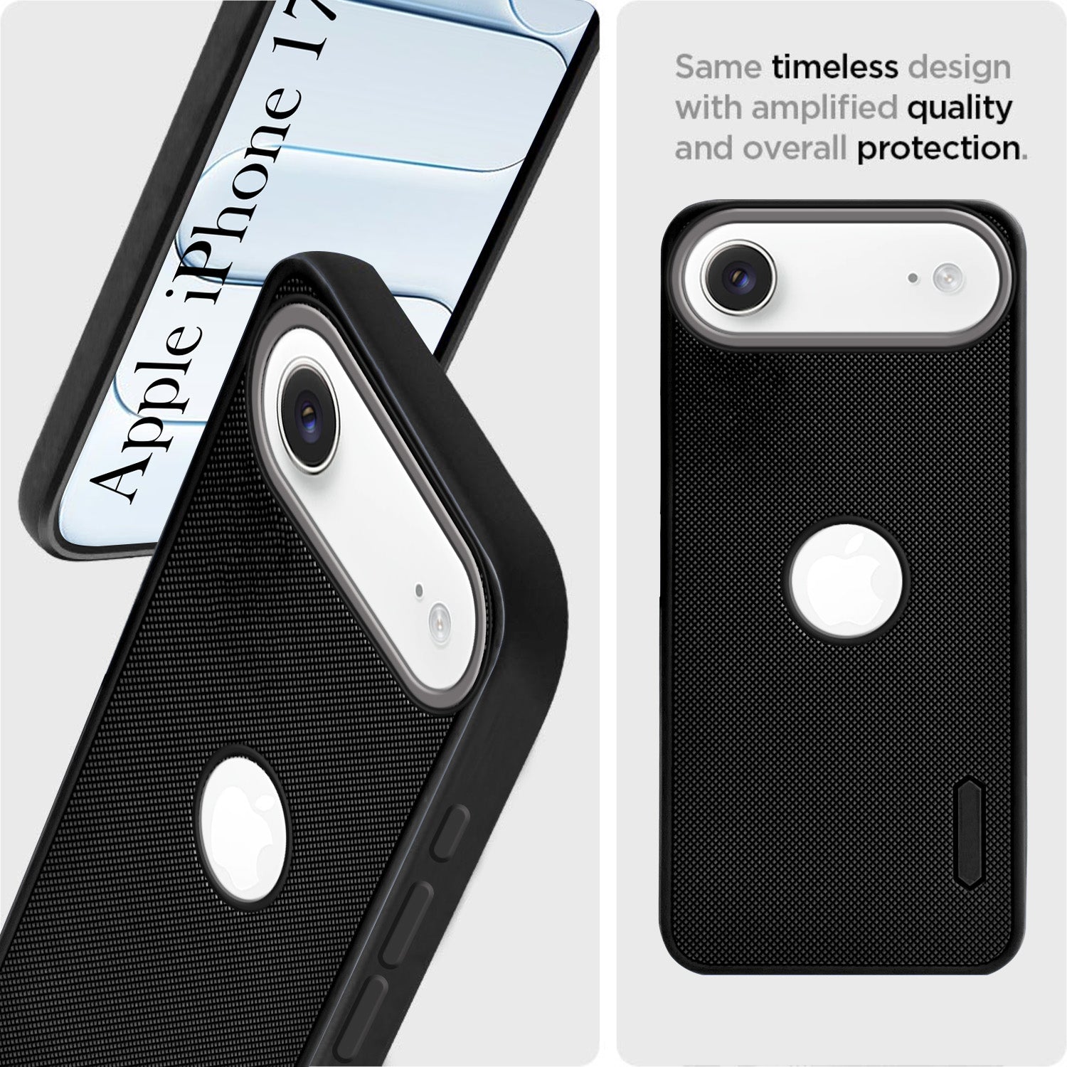 For Apple iPhone 17 Air Back Cover Case Rubberised (Textured Grip Design | Micro-Fiber Cloth Inside | Slim and Light Weight | Soft Touch and Feel)