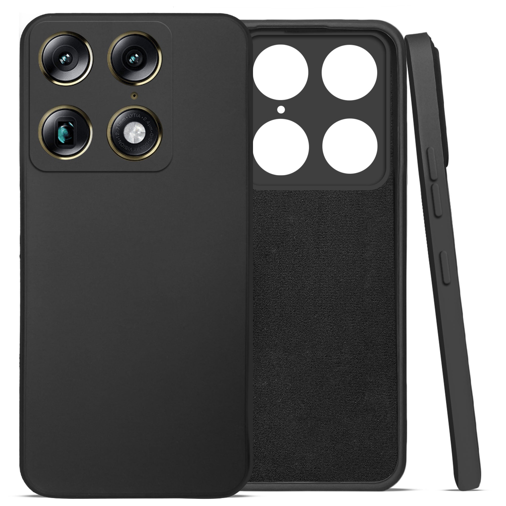 For Motorola Moto Signature 5G Back Cover Case (Matte Finish Silicone with Inside Fiber cloth)
