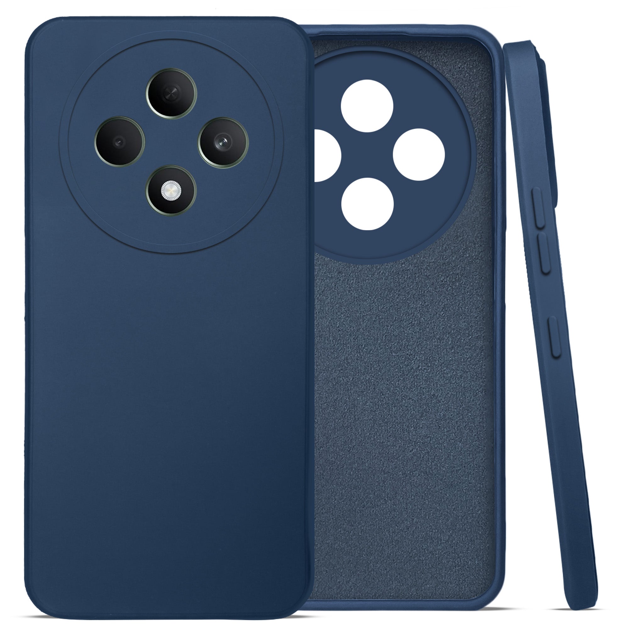 For Oppo F27 5G  Back Cover Case (Matte Finish Silicone with Inside Fiber cloth)