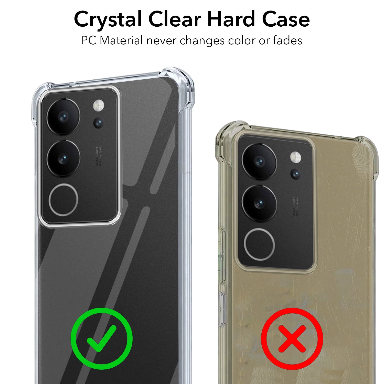 For Vivo V29 | Vivo V29 Pro 5G  Back Cover (Drop & Camera Protection | Hard Polycarbonate)