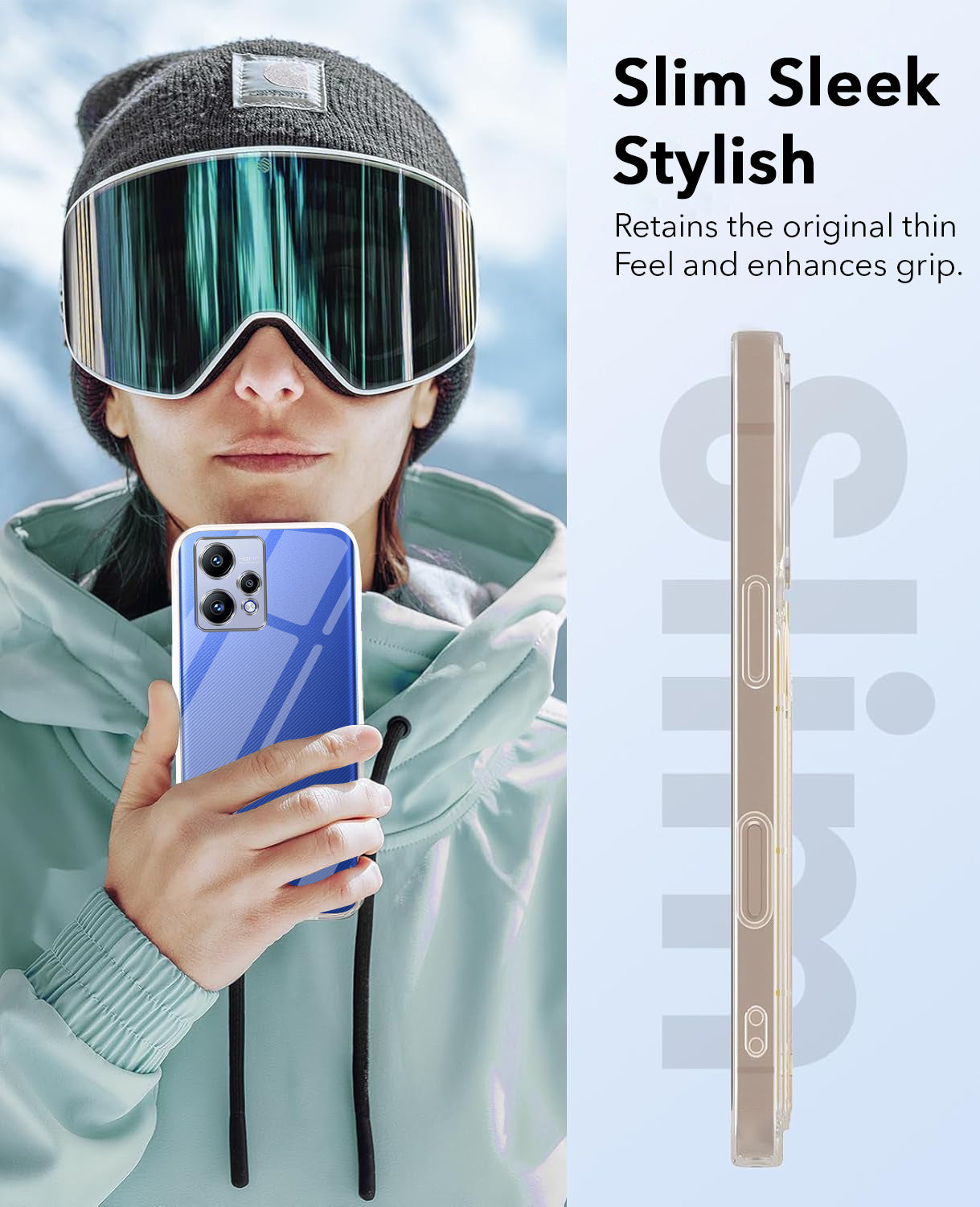 For Realme Narzo 50 Pro Back Cover Case (Hard Anti Yellow Clear Case | Sleek Hard Crystal Clear | Drop & Camera Protection | Shockproof Polycarbonate)
