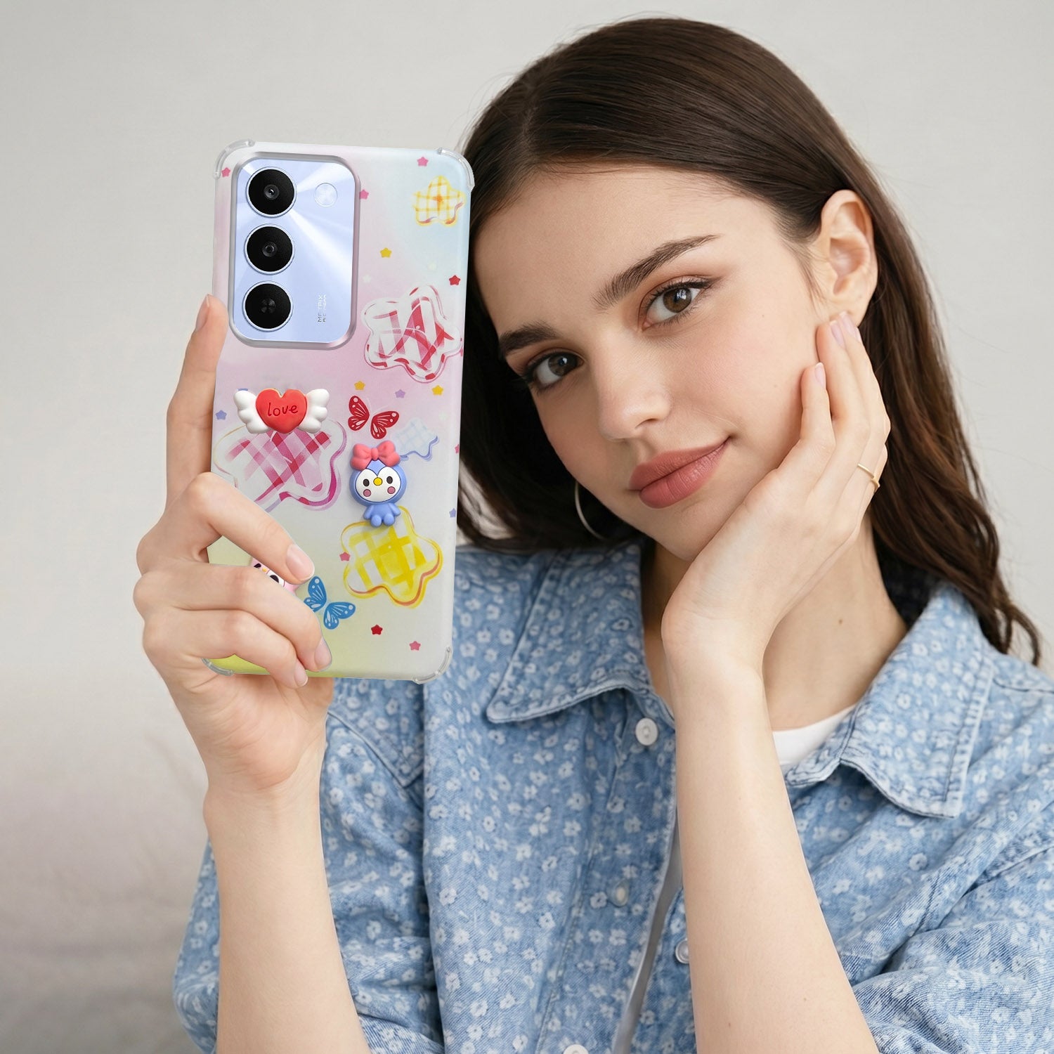 For Realme C83 5G Back Cover Case (3D Cute Cartoons | Hard Back Side Soft | Matte Premium Finish | HD Printing)
