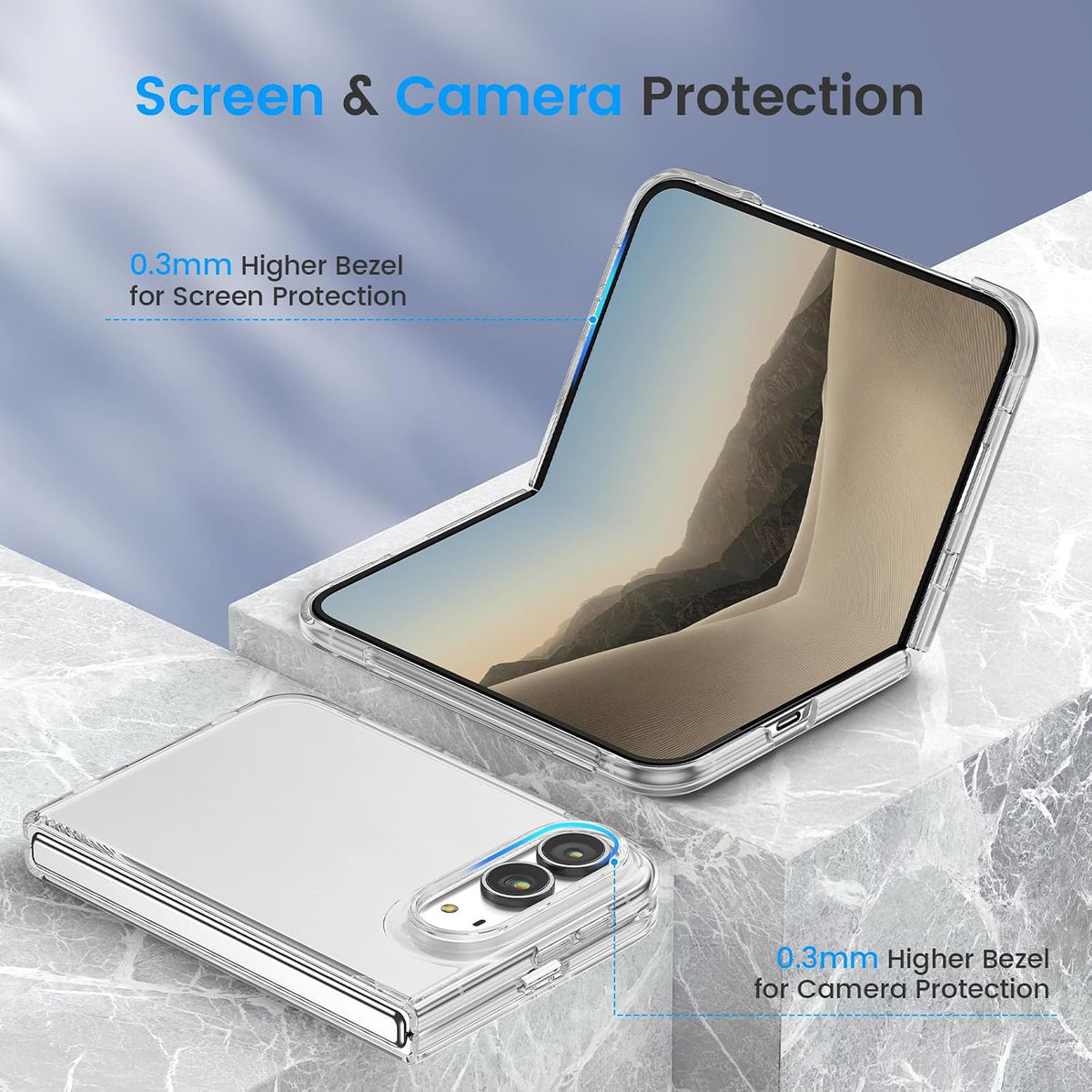 For Apple iphone Duo Back Cover Case Lifetime Anti-Yellow Clear (Sleek Hard Crystal | Shockproof and Camera Protection)