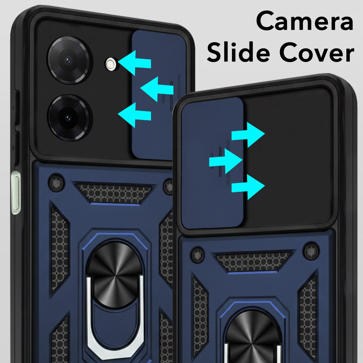 For Redmi A5 4G Back Cover Case (Hybrid Dual Armor Polycarbonate)