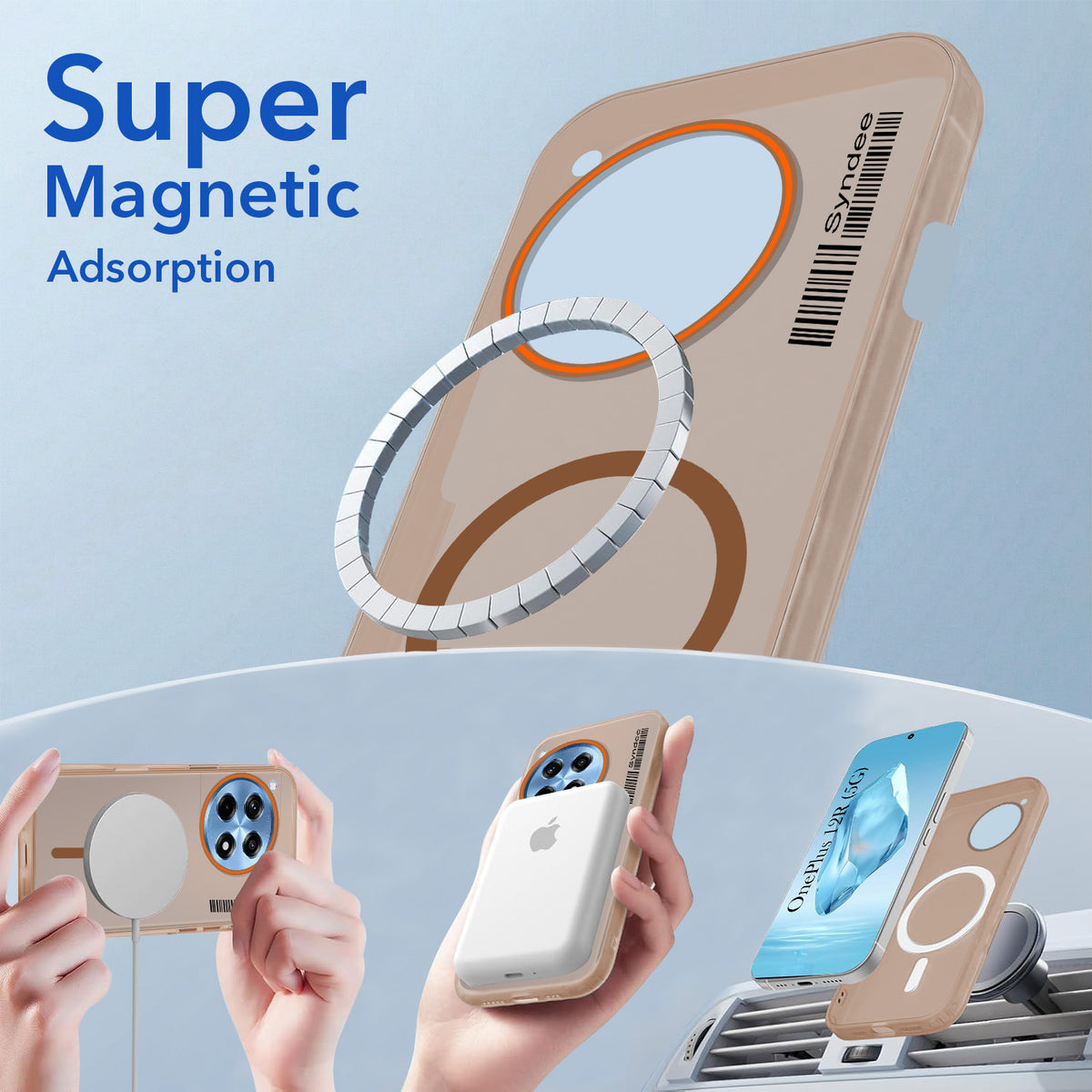 For OnePlus 12R 5G Back Cover Case (Soft Touch | Camera Bump Protection | MagSafe Compatible | Matte Finish)