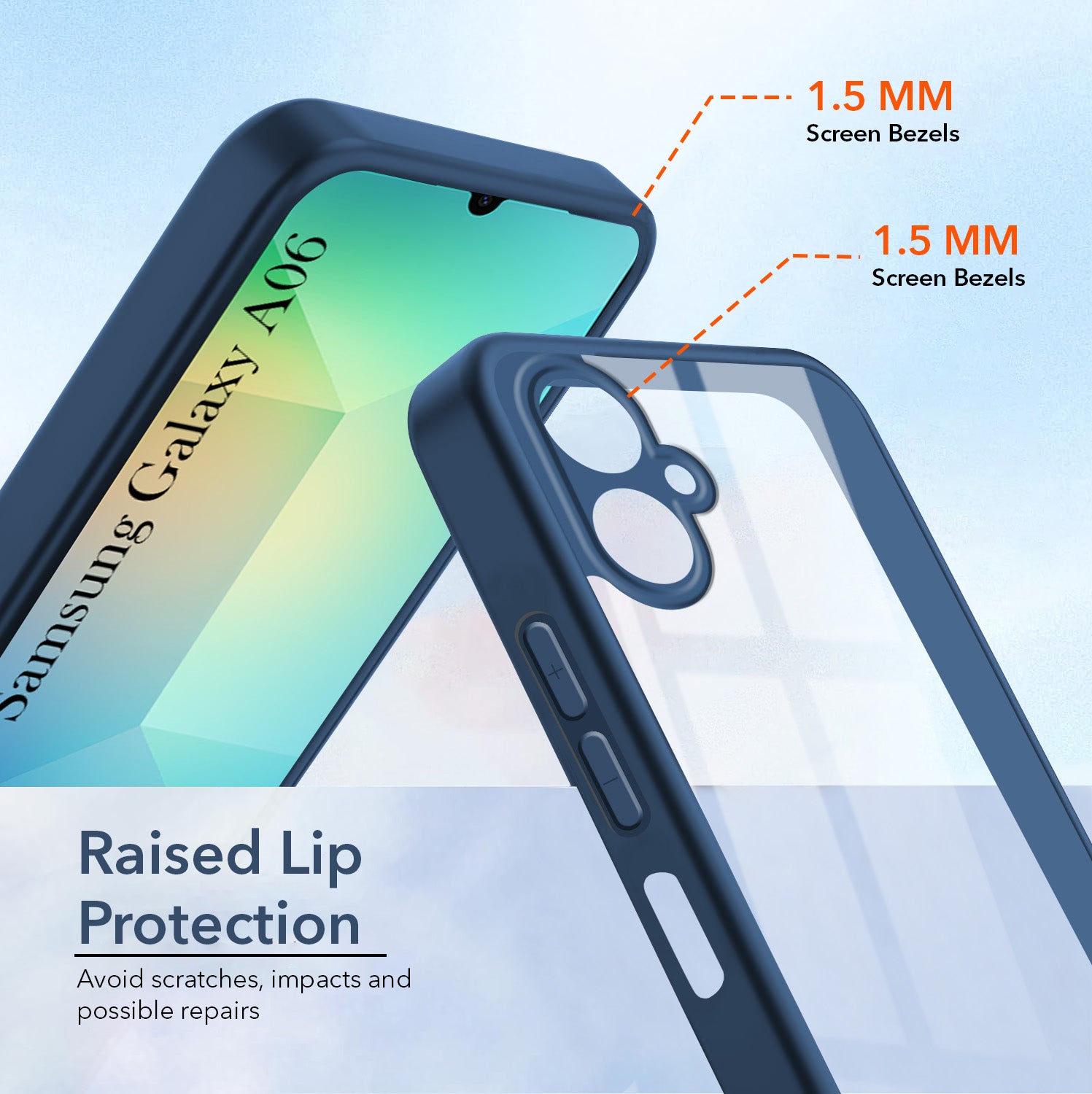 For Samsung Galaxy A06 Back Cover Case (Lifetime Anti Yellow | Anti Scratch | Crystal Clear Shockproof)