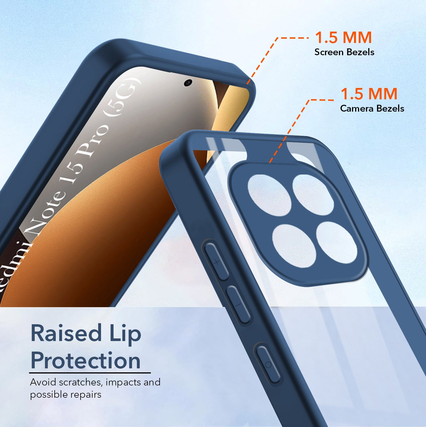 For Xiaomi Redmi Note 15 Pro 5G Back Cover Case Ultra-Hybrid (Lifetime Anti Yellow | Anti Scratch | Crystal Clear Shockproof)