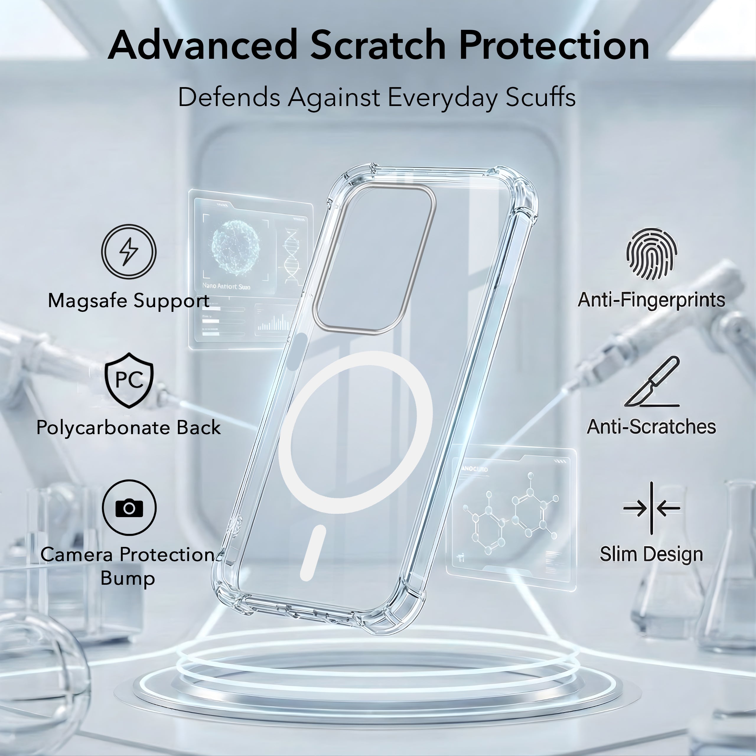 For Realme C83 5G Back Cover Shockproof Crystal-Clear (Magsafe Wireless Support | Drop & Camera Protection | Hard Polycarbonate)