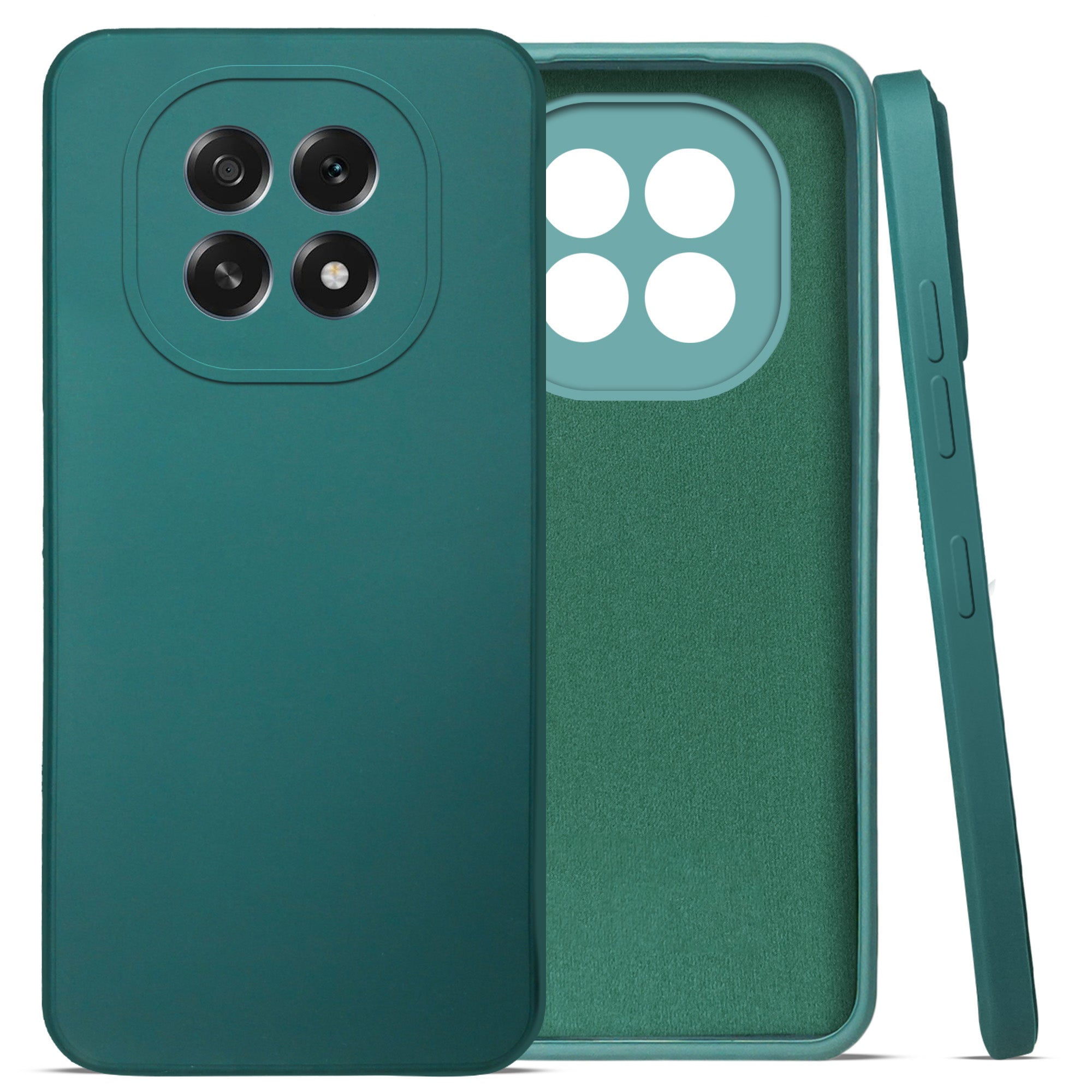 For Oppo F29 Back Cover Case (Matte Finish Silicone with Inside Fiber cloth)