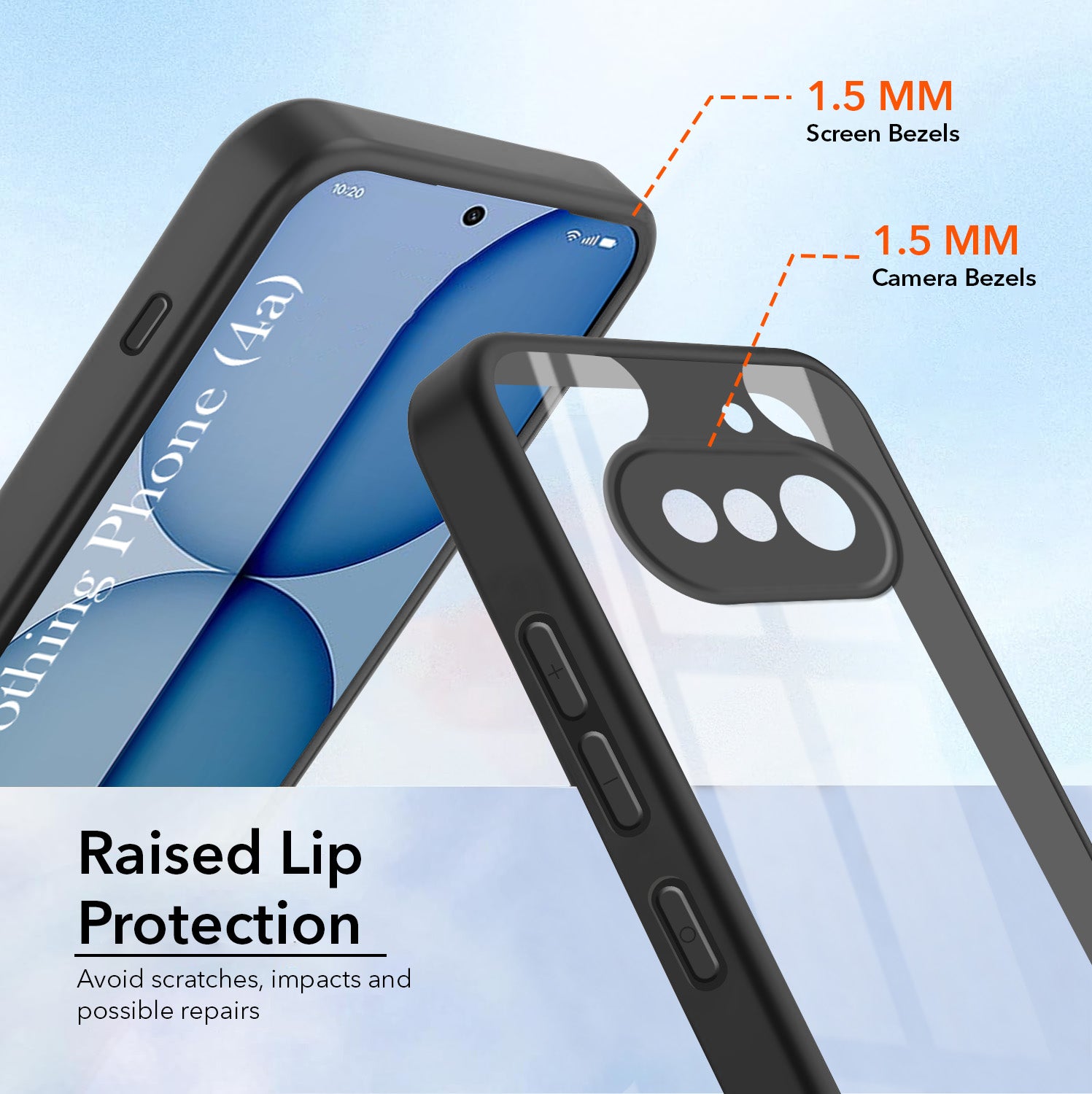 For Nothing Phone 4A 5G  Back Cover Case Ultra-Hybrid (Lifetime Anti Yellow | Anti Scratch | Crystal Clear Shockproof)