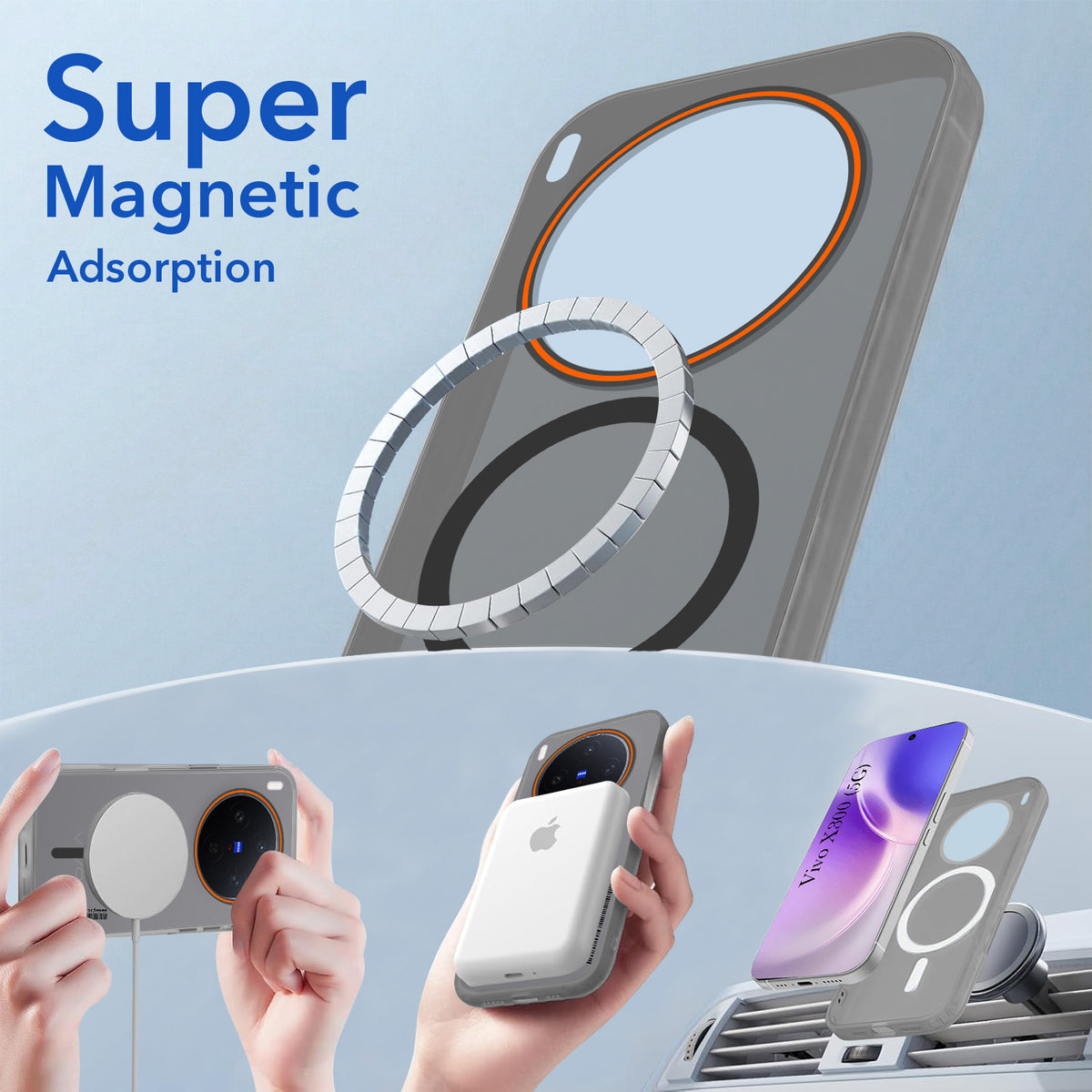 For Vivo X300 5G Back Cover Case (Soft Touch | Camera Bump Protection | MagSafe Compatible | Matte Finish)