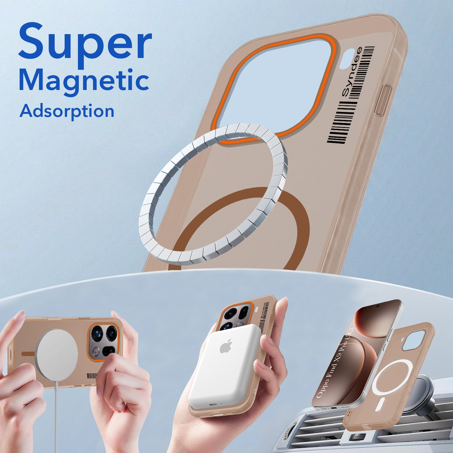 For Oppo Find X9 Pro Back Cover Case (Soft Touch | Camera Bump Protection | MagSafe Compatible | Matte Finish)