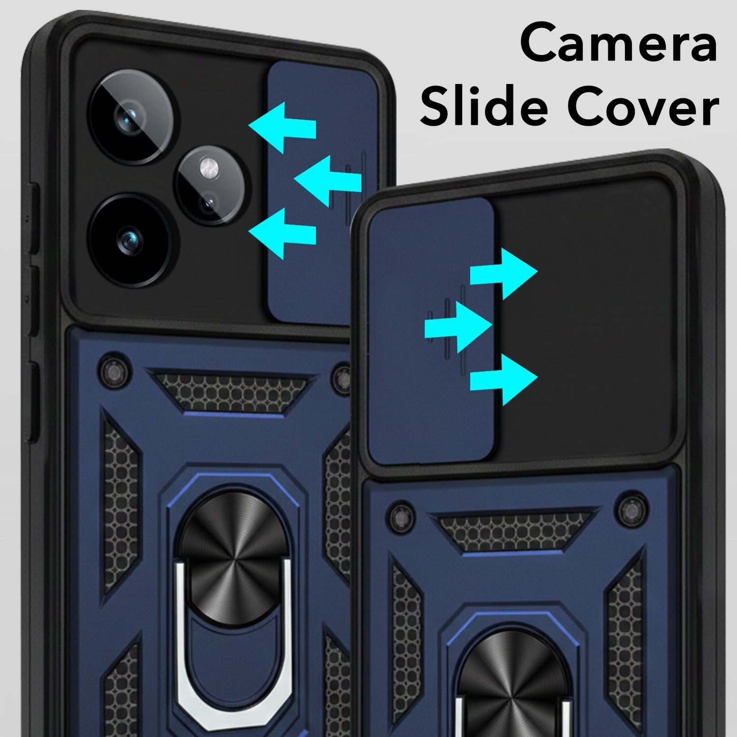 For Realme GT 7 Back Cover Case (Hybrid Dual Armor Polycarbonate)
