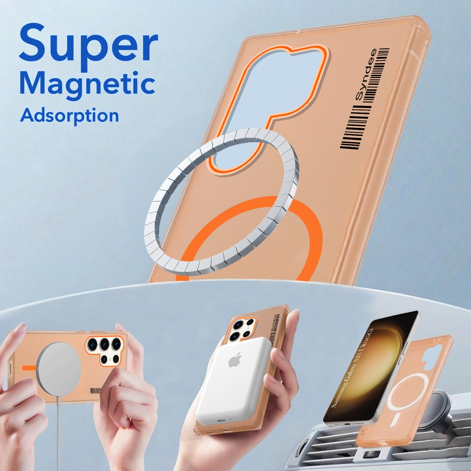 For Samsung Galaxy S23 Ultra 5G Back Cover Case (Soft Touch | Camera Bump Protection | MagSafe Compatible | Matte Finish)